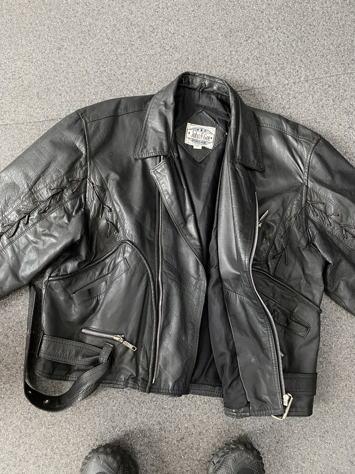 Japanese Brand Vintage Rare Leather Jacket Size US XL / EU 56 / 4 - 15 Thumbnail