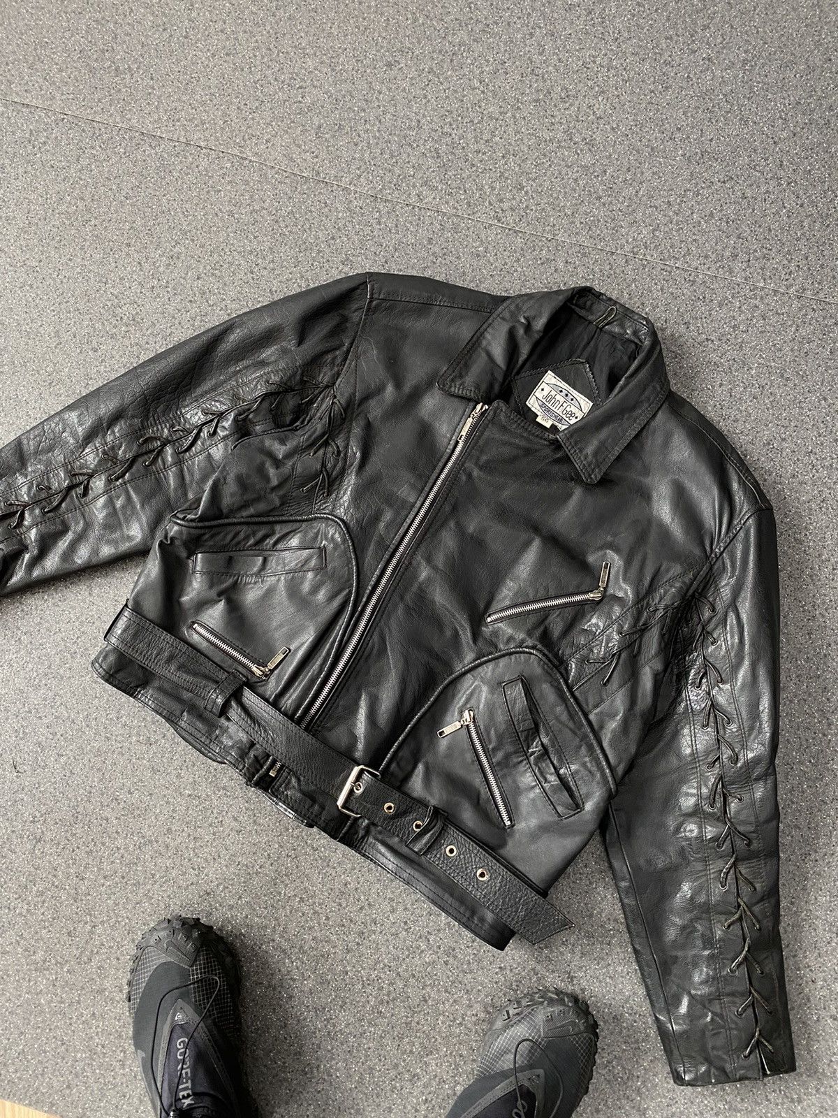 Japanese Brand Vintage Rare Leather Jacket Size US XL / EU 56 / 4 - 1 Thumbnail
