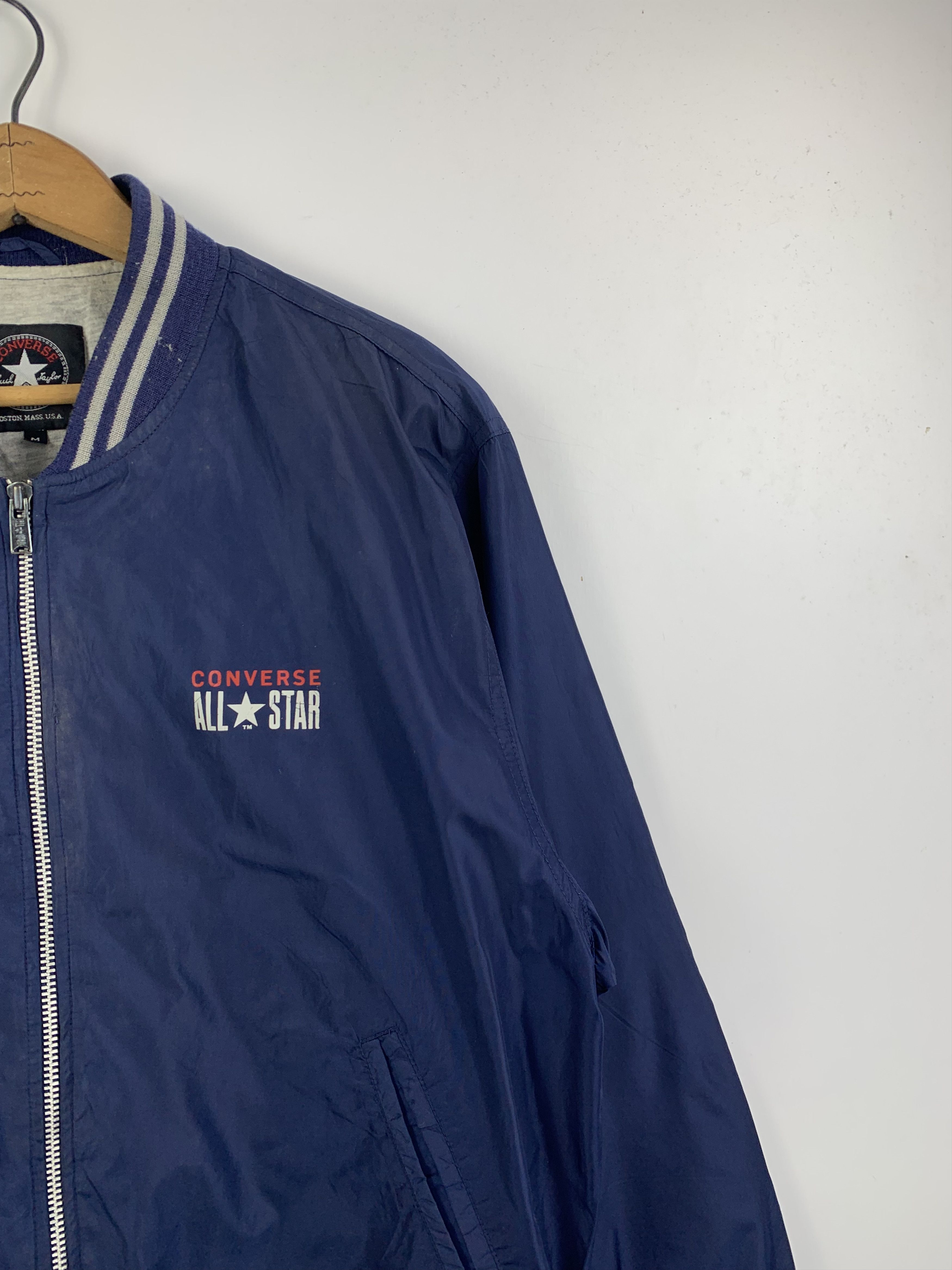 Converse Vintage Converse All Star Big Logo Bomber Jacket J1656 Size US M / EU 48-50 / 2 - 10 Thumbnail
