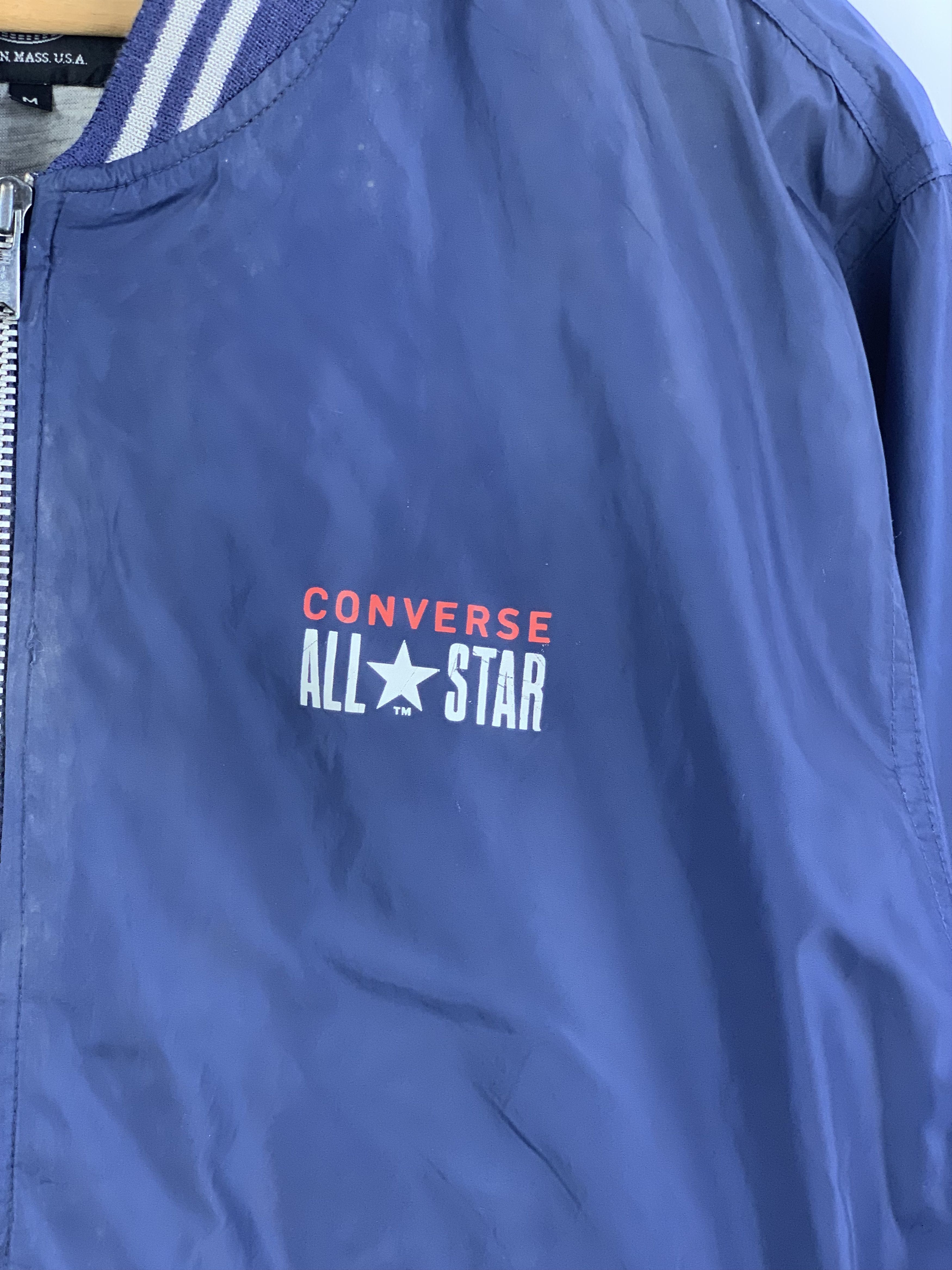 Converse Vintage Converse All Star Big Logo Bomber Jacket J1656 Size US M / EU 48-50 / 2 - 12 Thumbnail