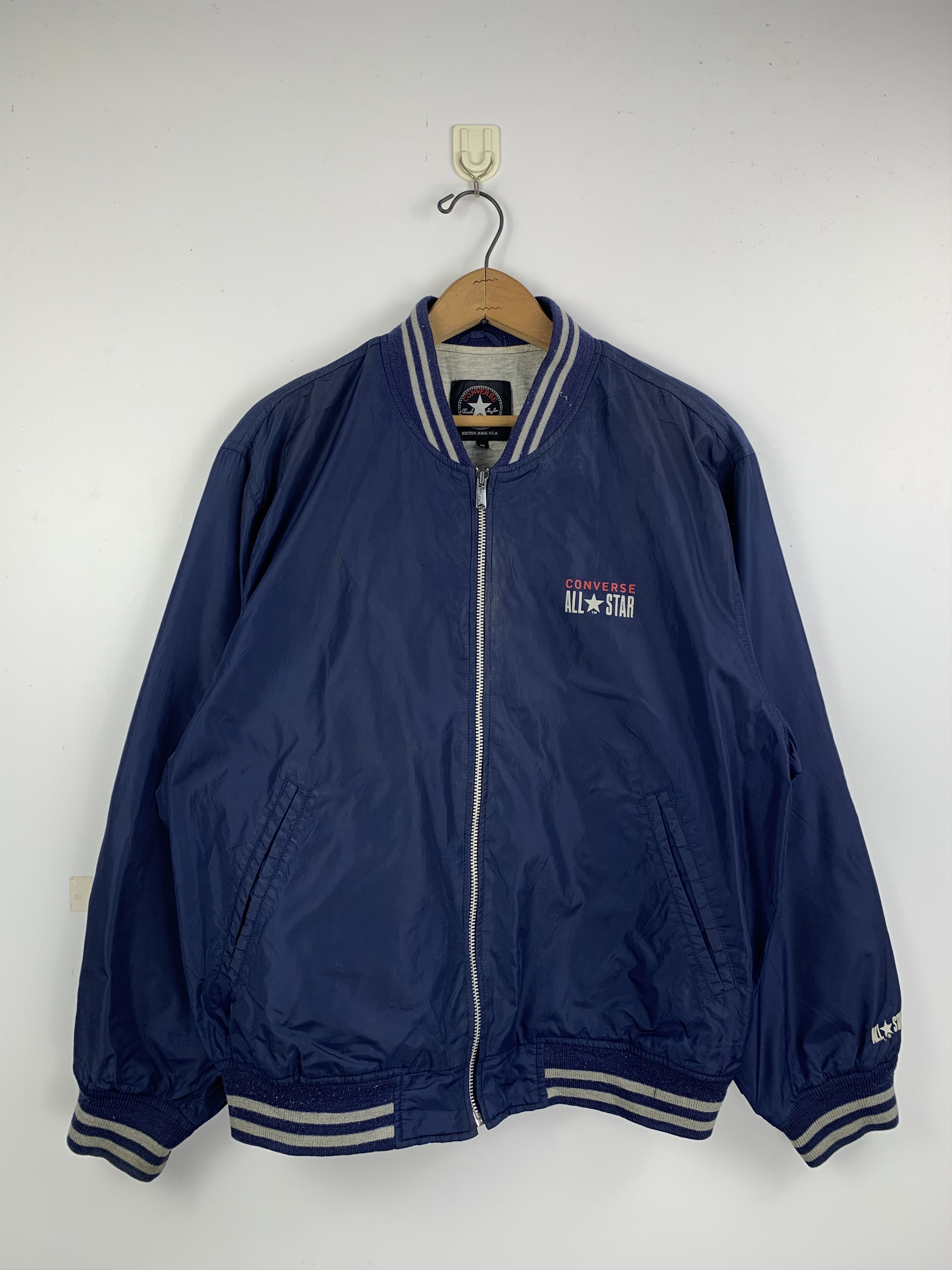 Converse Vintage Converse All Star Big Logo Bomber Jacket J1656 Size US M / EU 48-50 / 2 - 1 Thumbnail