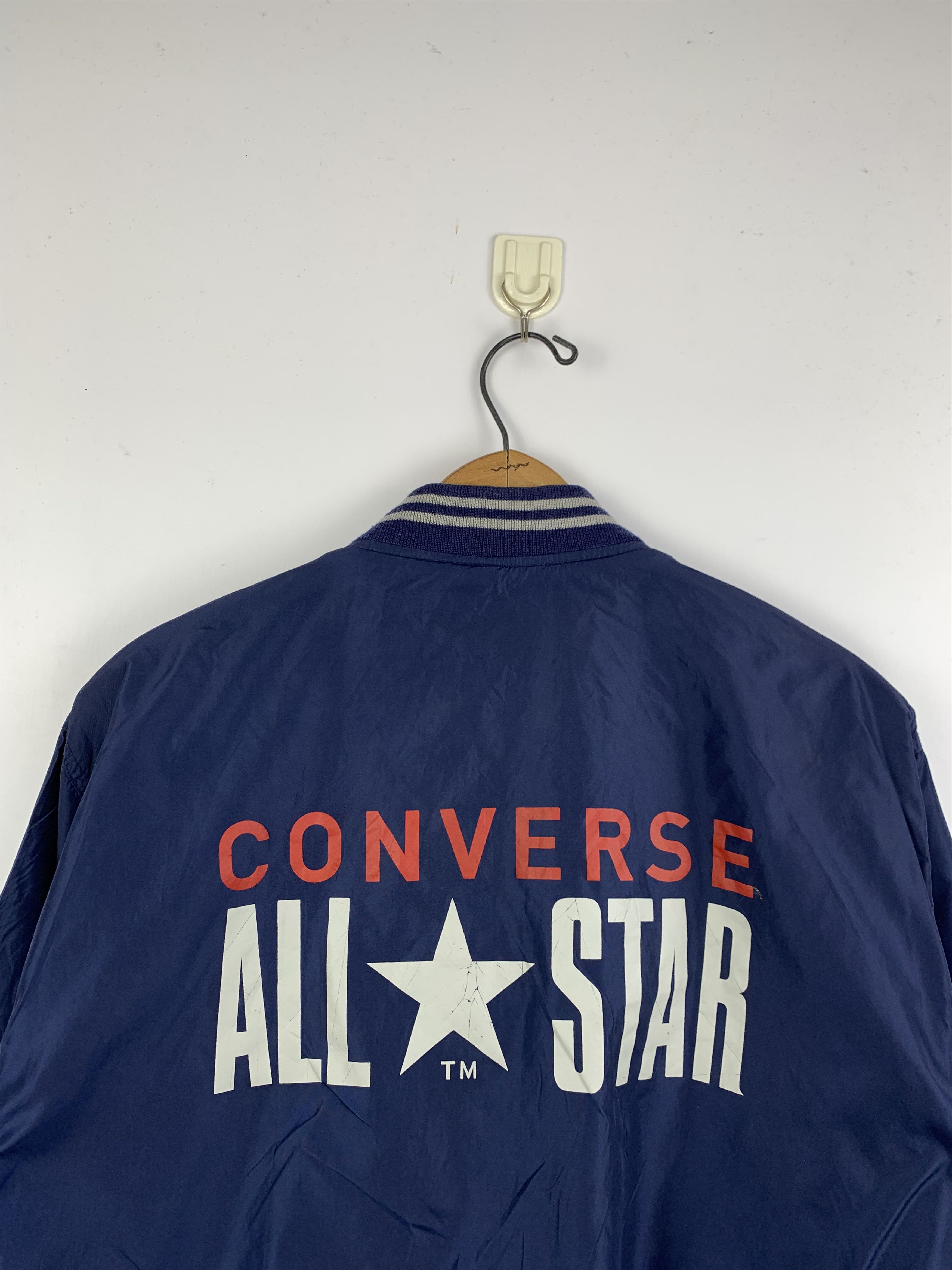 Converse Vintage Converse All Star Big Logo Bomber Jacket J1656 Size US M / EU 48-50 / 2 - 4 Thumbnail