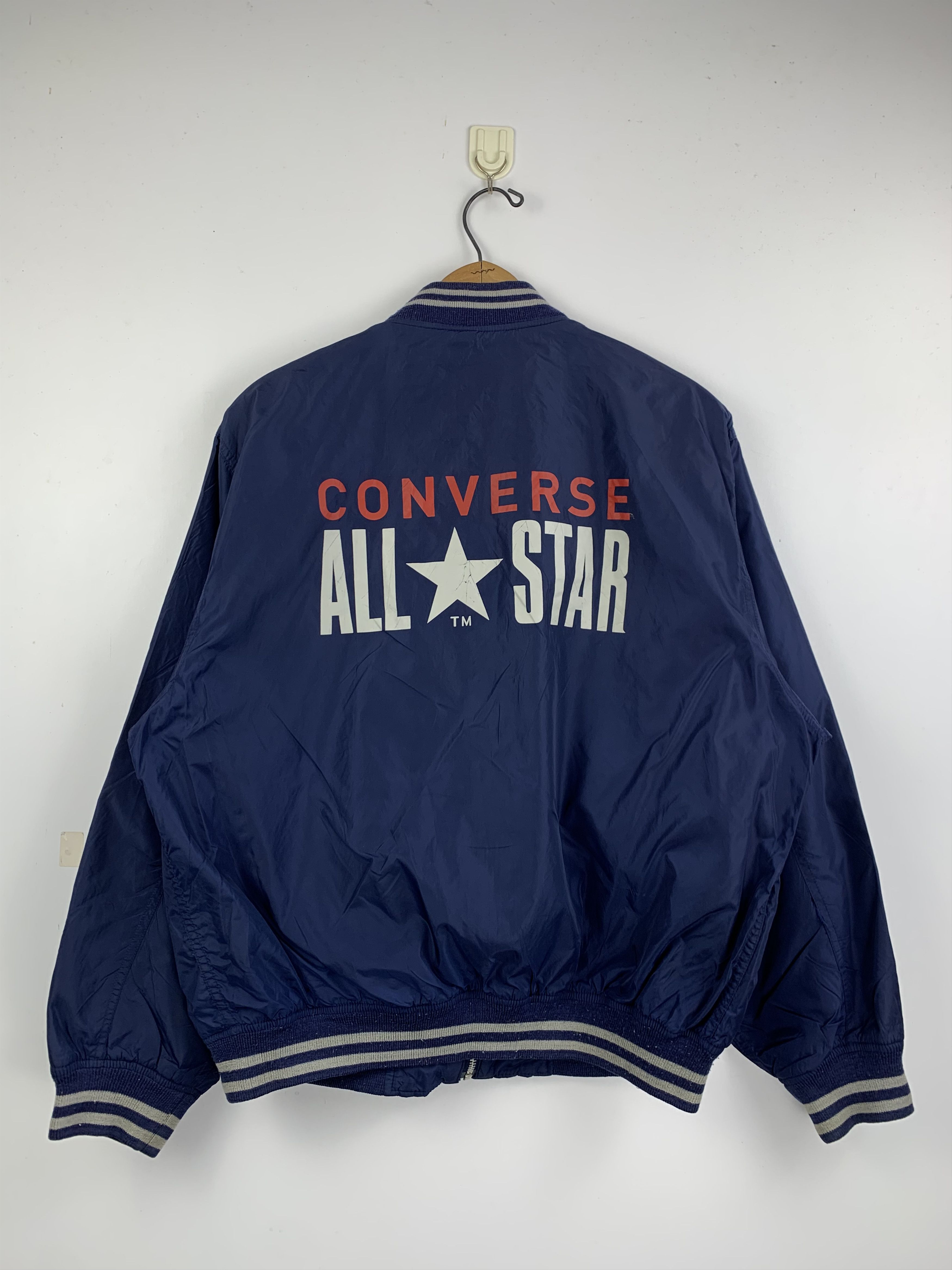Converse Vintage Converse All Star Big Logo Bomber Jacket J1656 Size US M / EU 48-50 / 2 - 3 Thumbnail