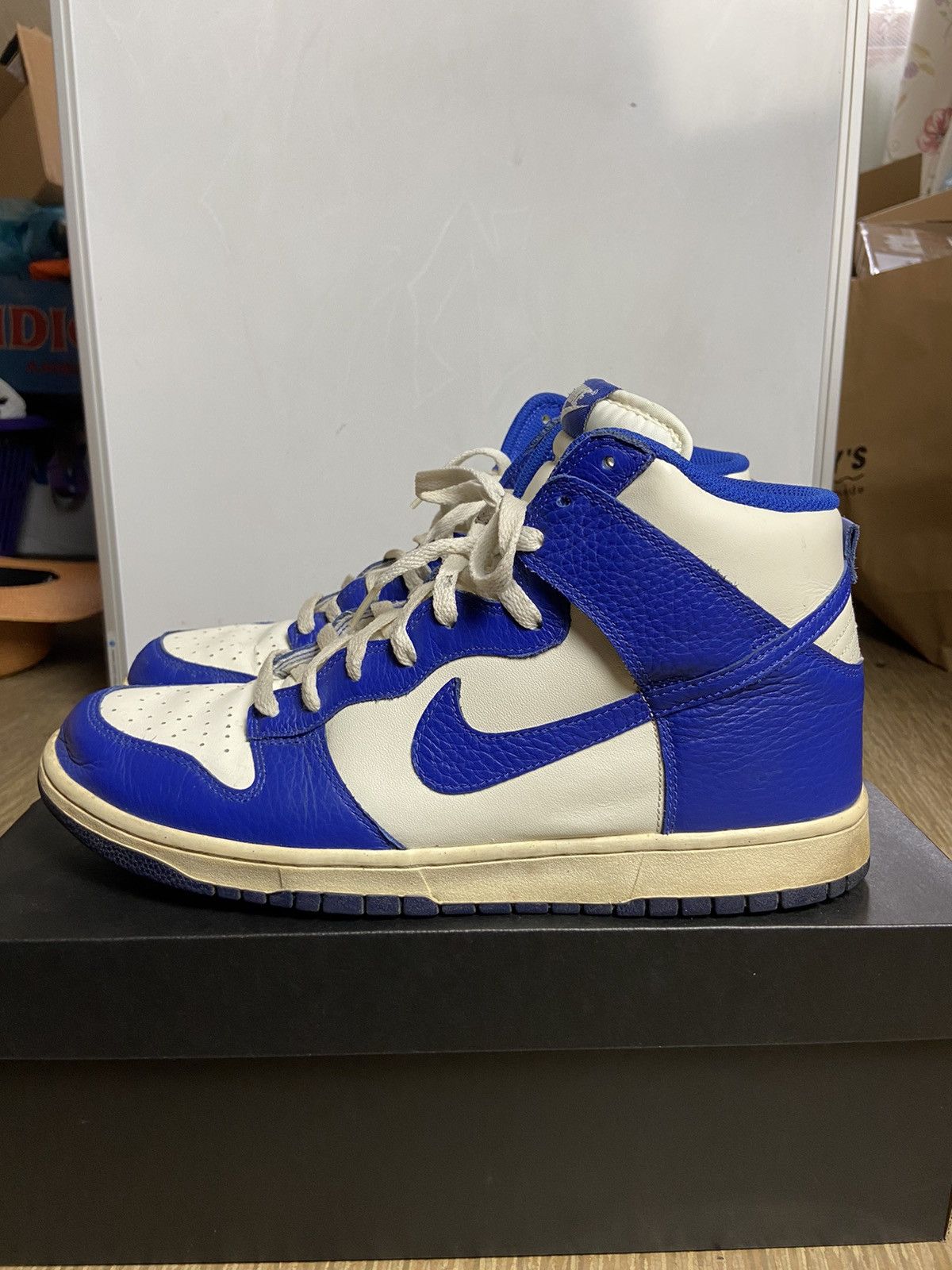 image of Og Nike Dunk High College Pack Duke University Kenntucky Shoes in Blue, Men's (Size 12)