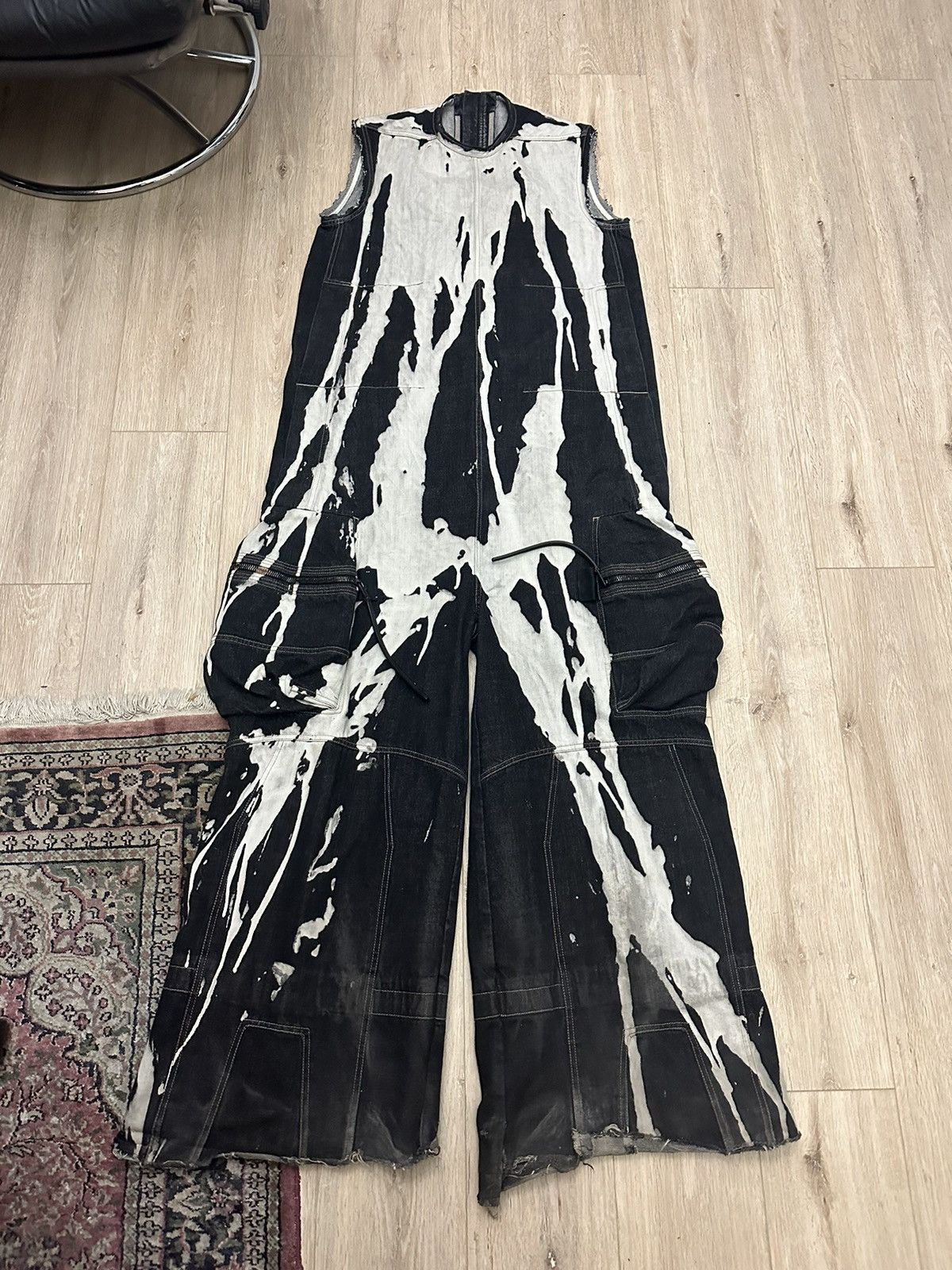 Rick Owens FW16 'MASTODON' Bleach Vomit Bodybag | Grailed