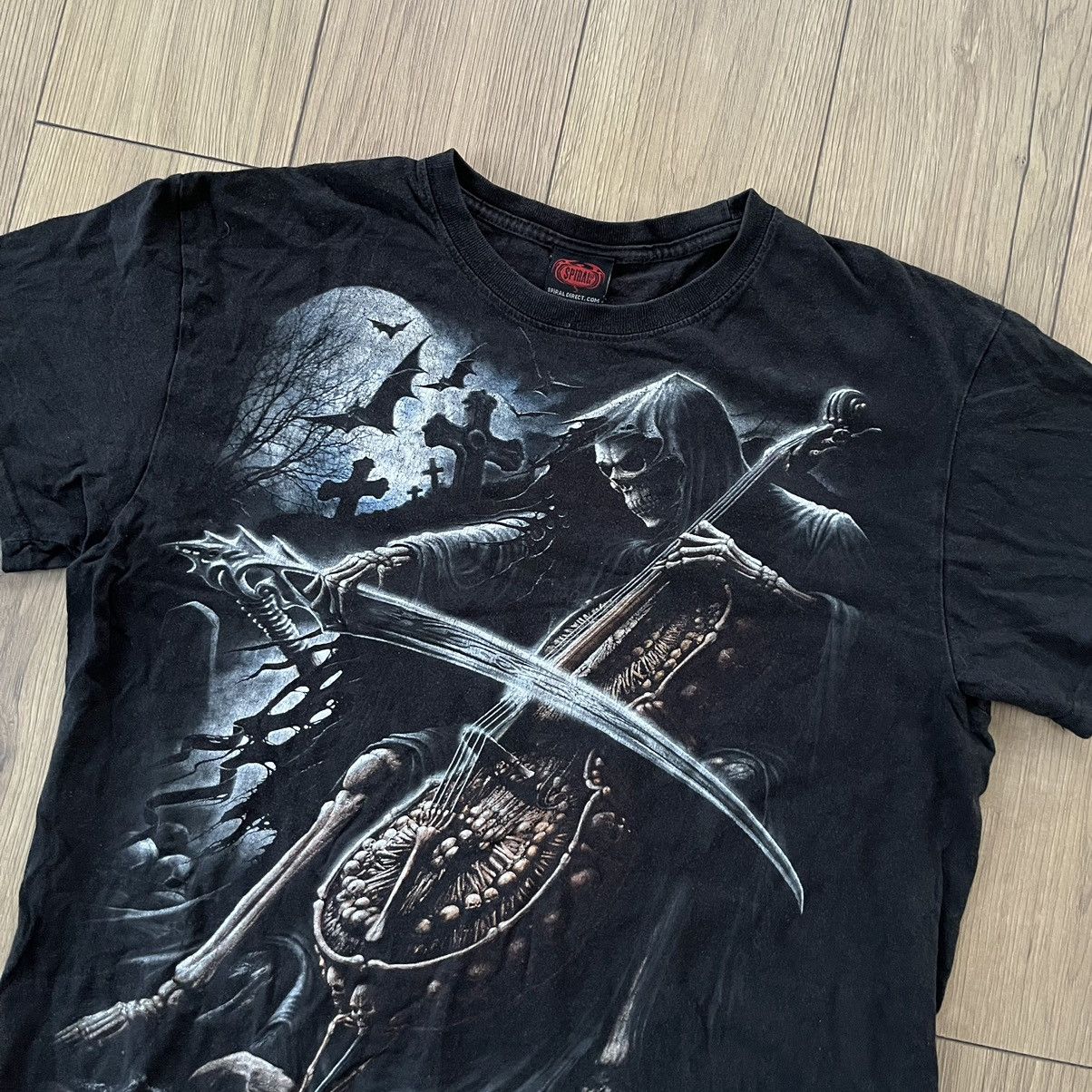 Vintage Vintage Reaper Death Gothic Emo T-shirt Faded Size US L / EU 52-54 / 3 - 2 Thumbnail