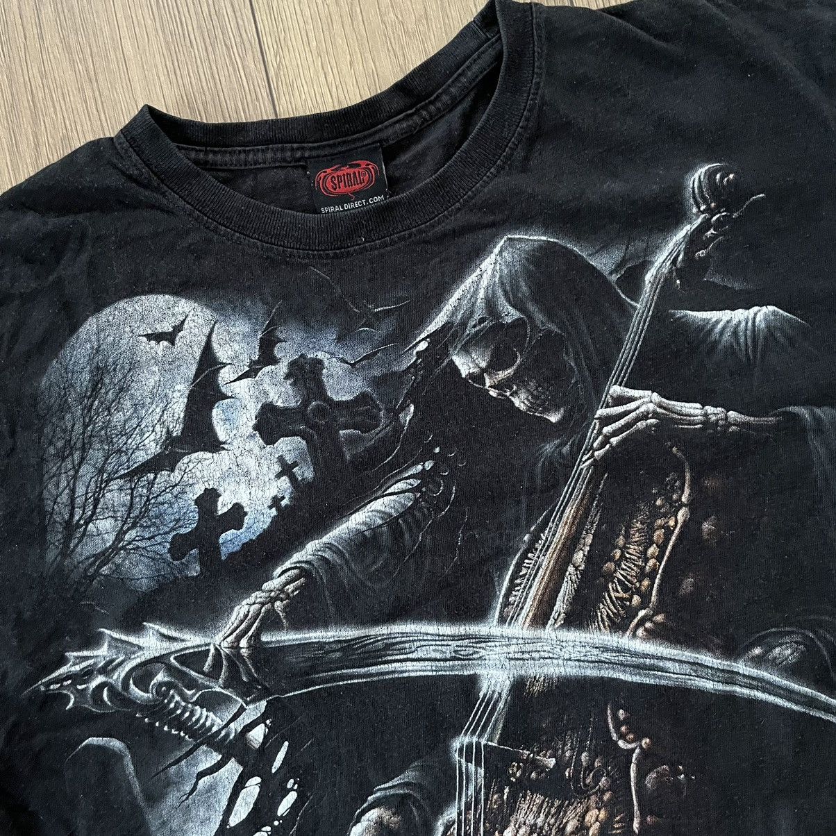 Vintage Vintage Reaper Death Gothic Emo T-shirt Faded Size US L / EU 52-54 / 3 - 6 Thumbnail