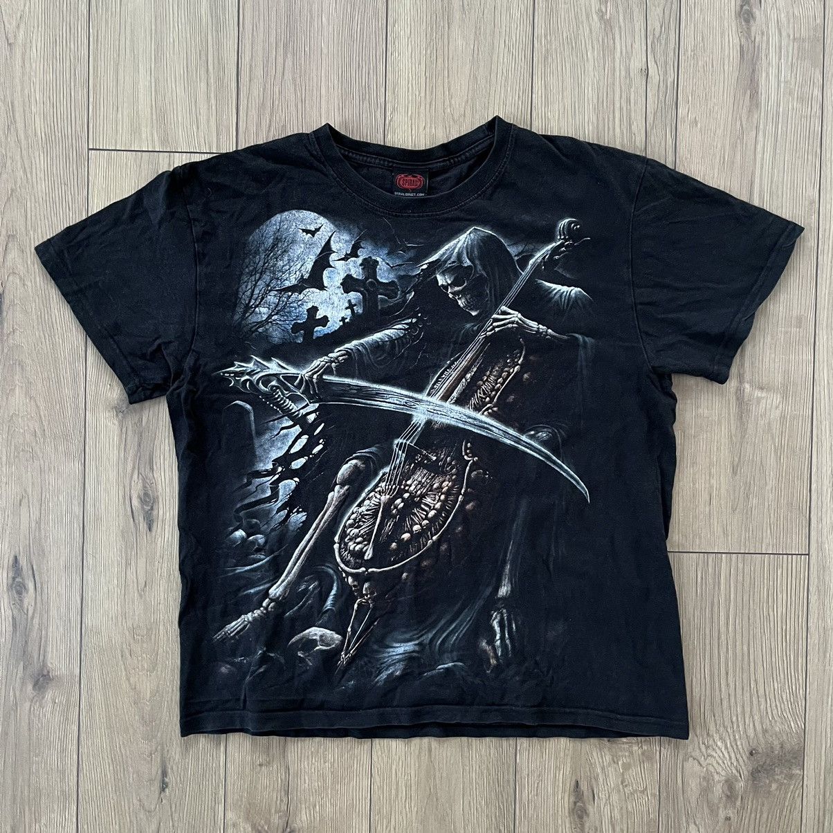 Vintage Vintage Reaper Death Gothic Emo T-shirt Faded Size US L / EU 52-54 / 3 - 1 Thumbnail