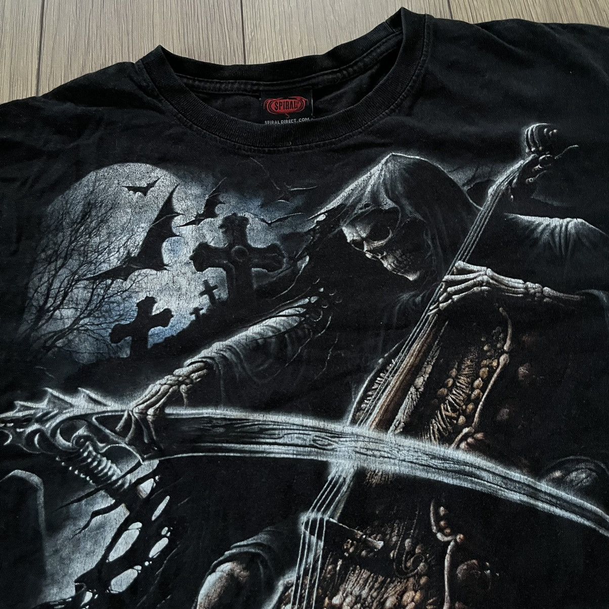 Vintage Vintage Reaper Death Gothic Emo T-shirt Faded Size US L / EU 52-54 / 3 - 4 Thumbnail