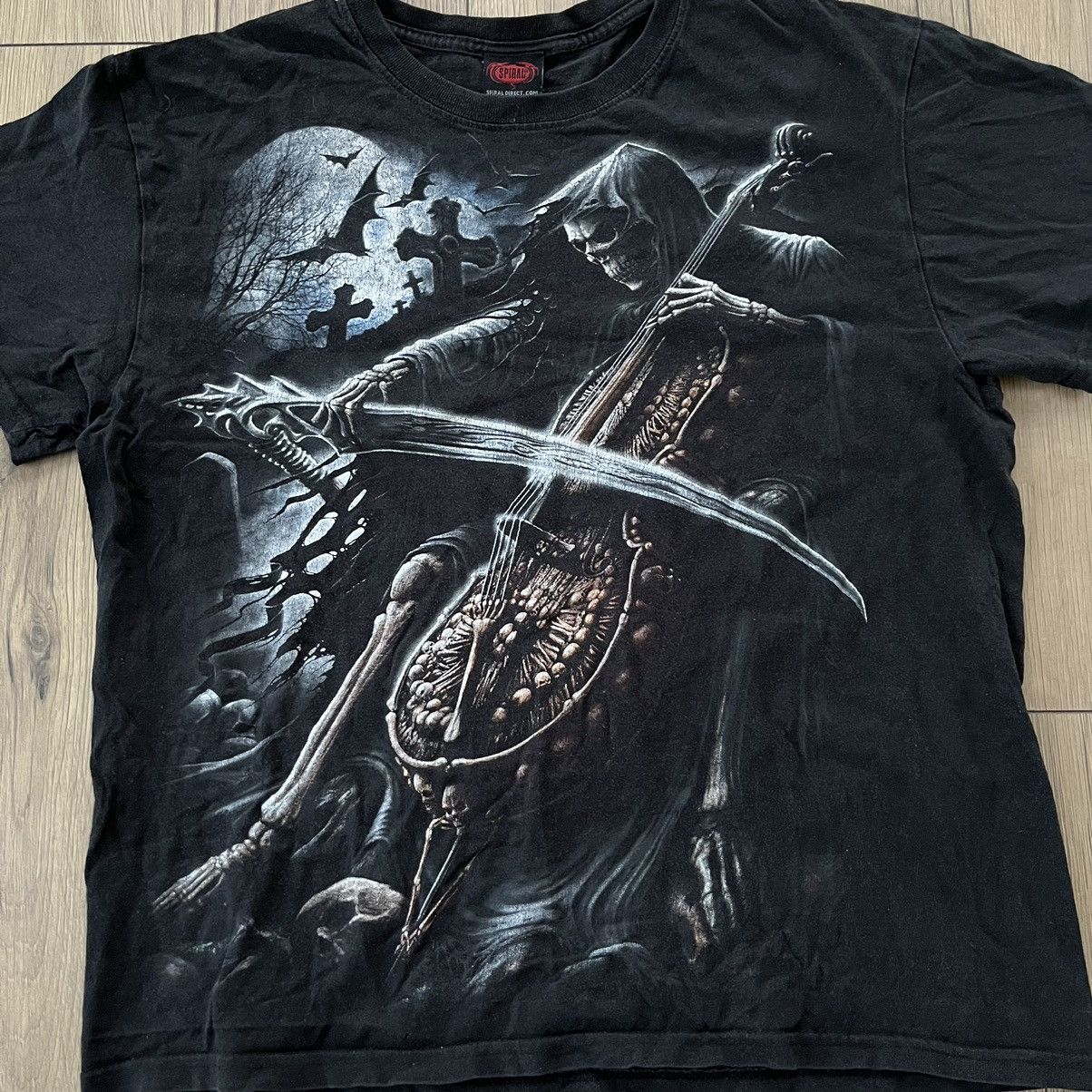 Vintage Vintage Reaper Death Gothic Emo T-shirt Faded Size US L / EU 52-54 / 3 - 3 Thumbnail