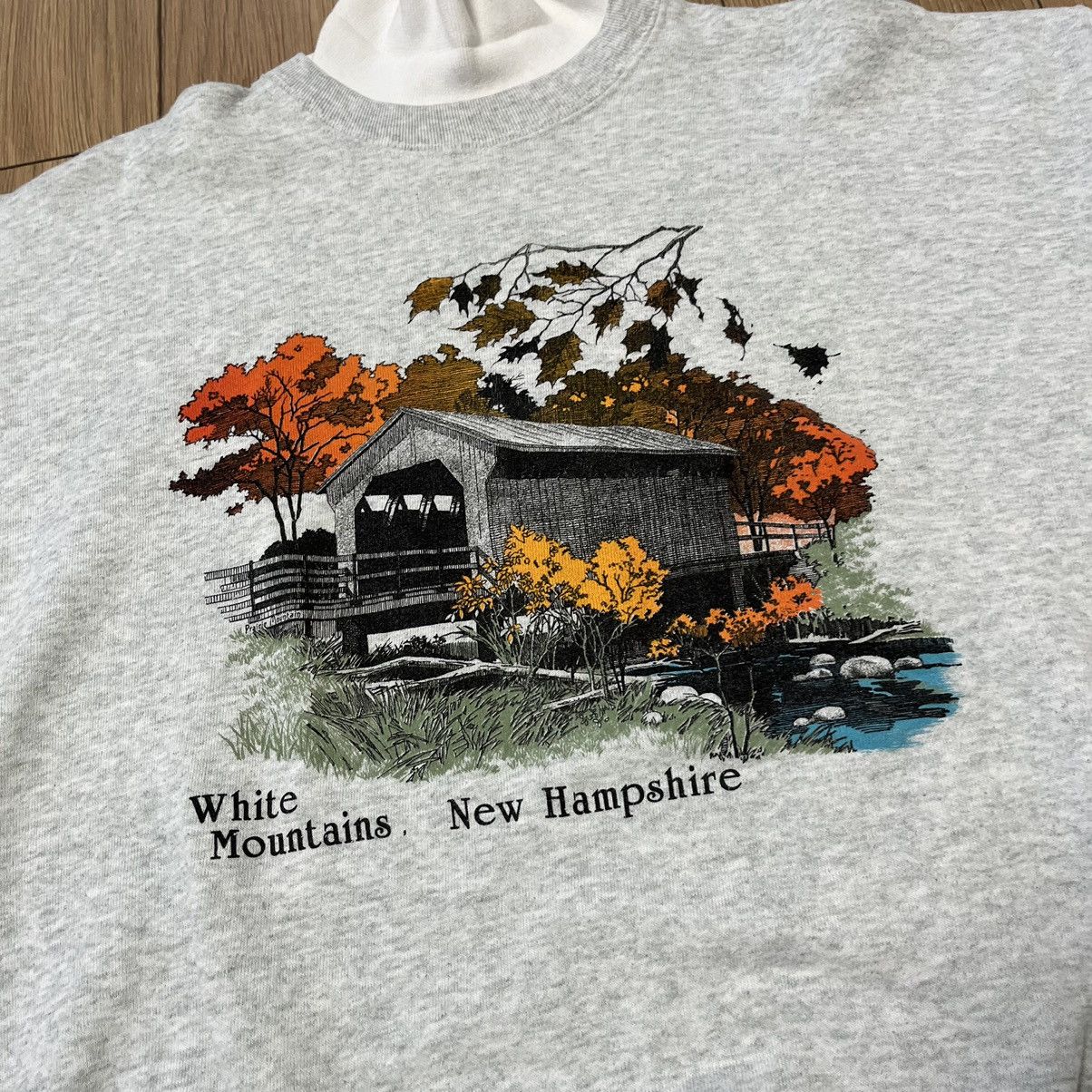 Vintage Vintage 80’s New Hampshire Raglan Mock Neck Sweatshirt Size US XL / EU 56 / 4 - 6 Thumbnail