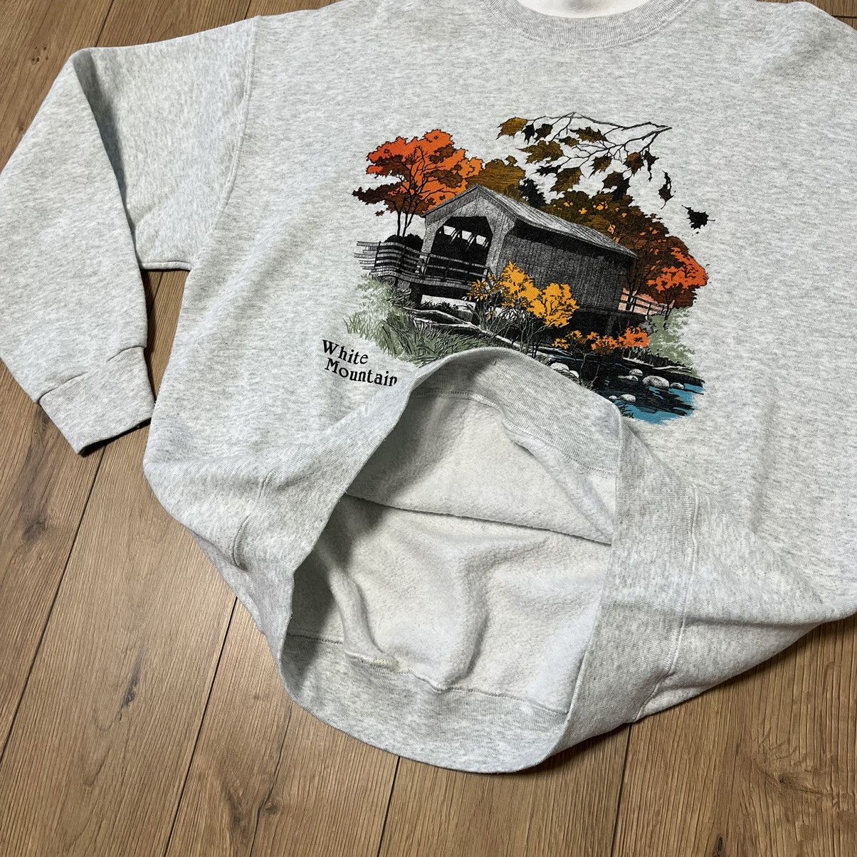 Vintage Vintage 80’s New Hampshire Raglan Mock Neck Sweatshirt Size US XL / EU 56 / 4 - 8 Thumbnail