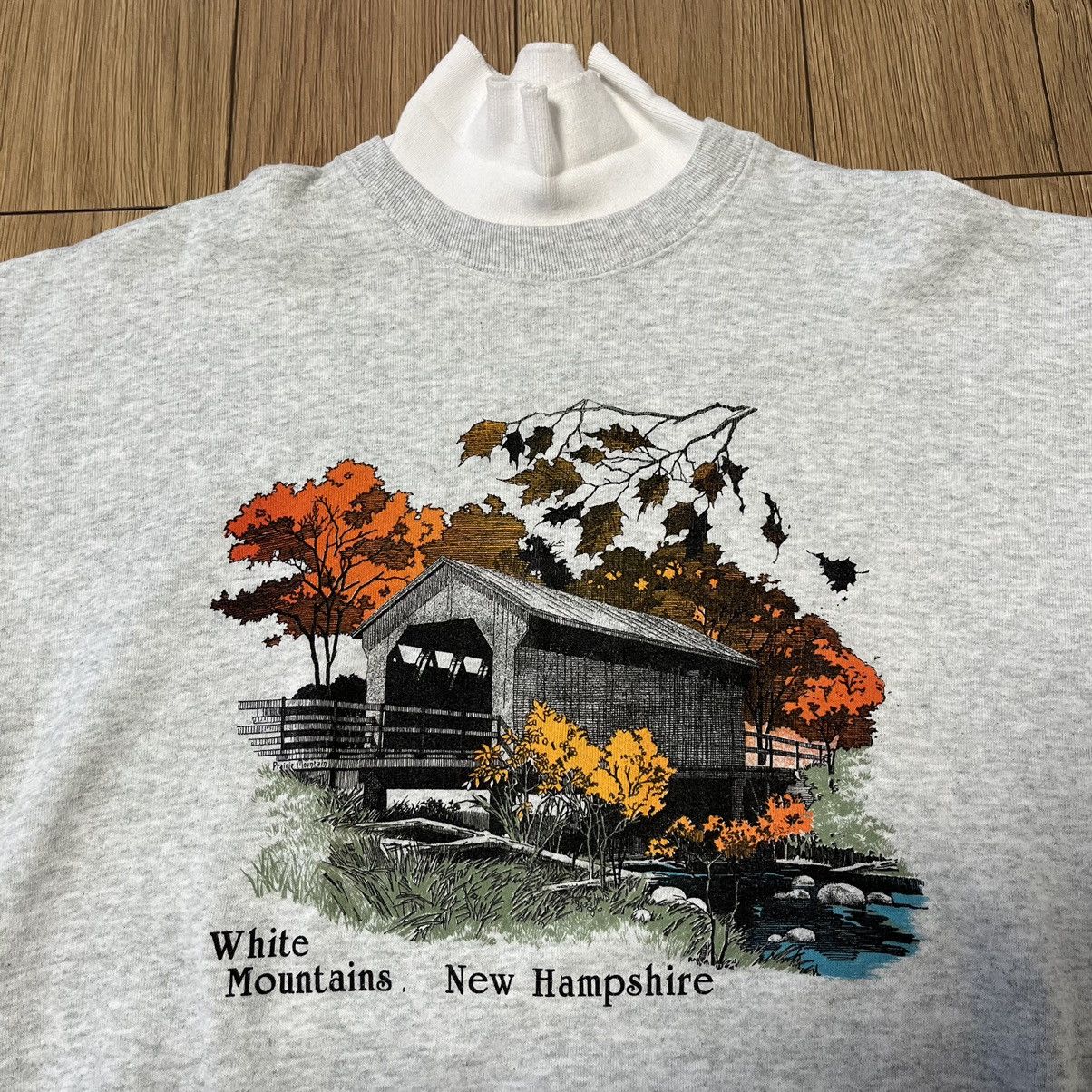 Vintage Vintage 80’s New Hampshire Raglan Mock Neck Sweatshirt Size US XL / EU 56 / 4 - 2 Thumbnail