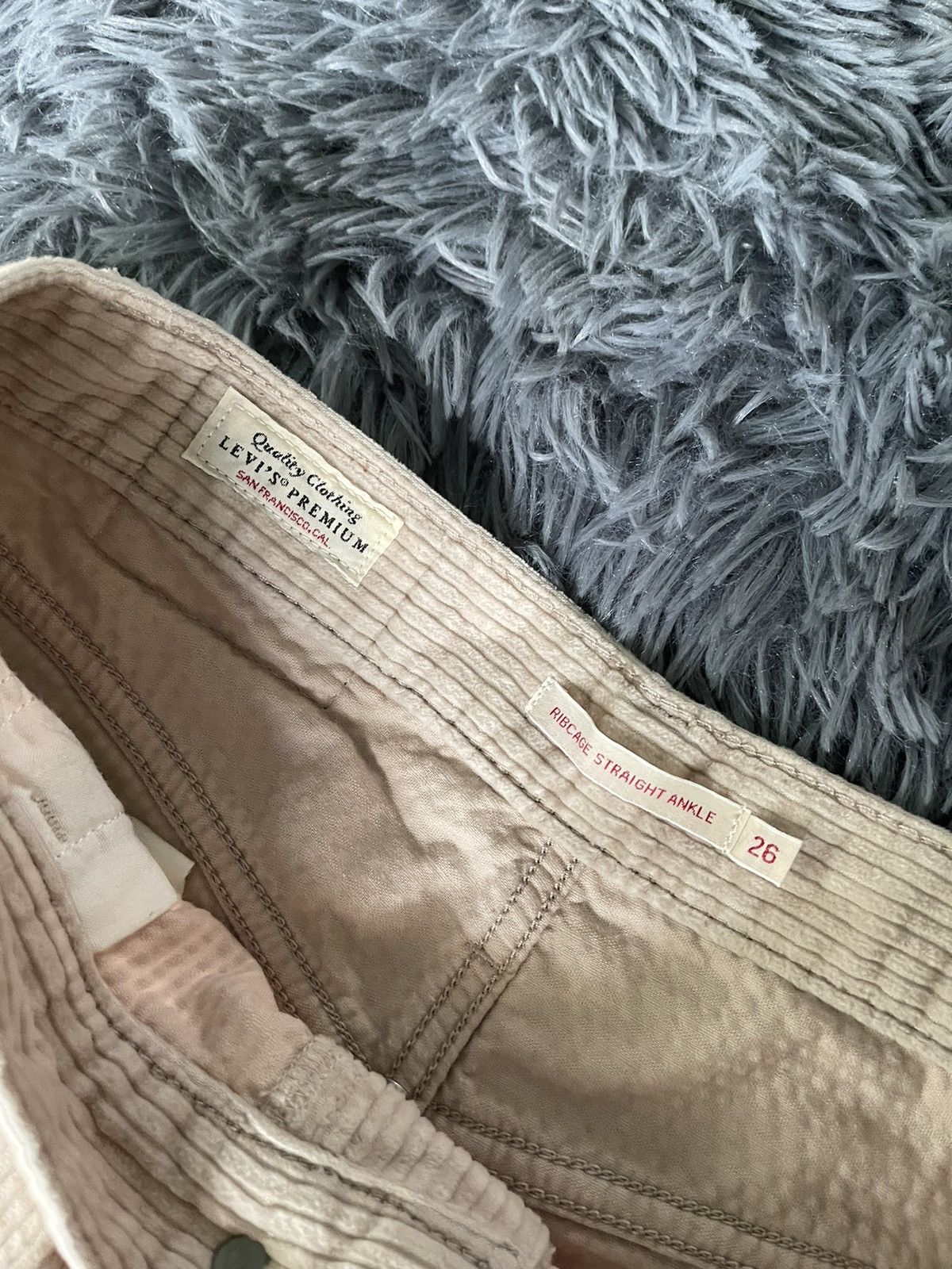 Levi's Levi’s corduroy beige big E pants Size 25" / US 0 / IT 36 - 3 Thumbnail