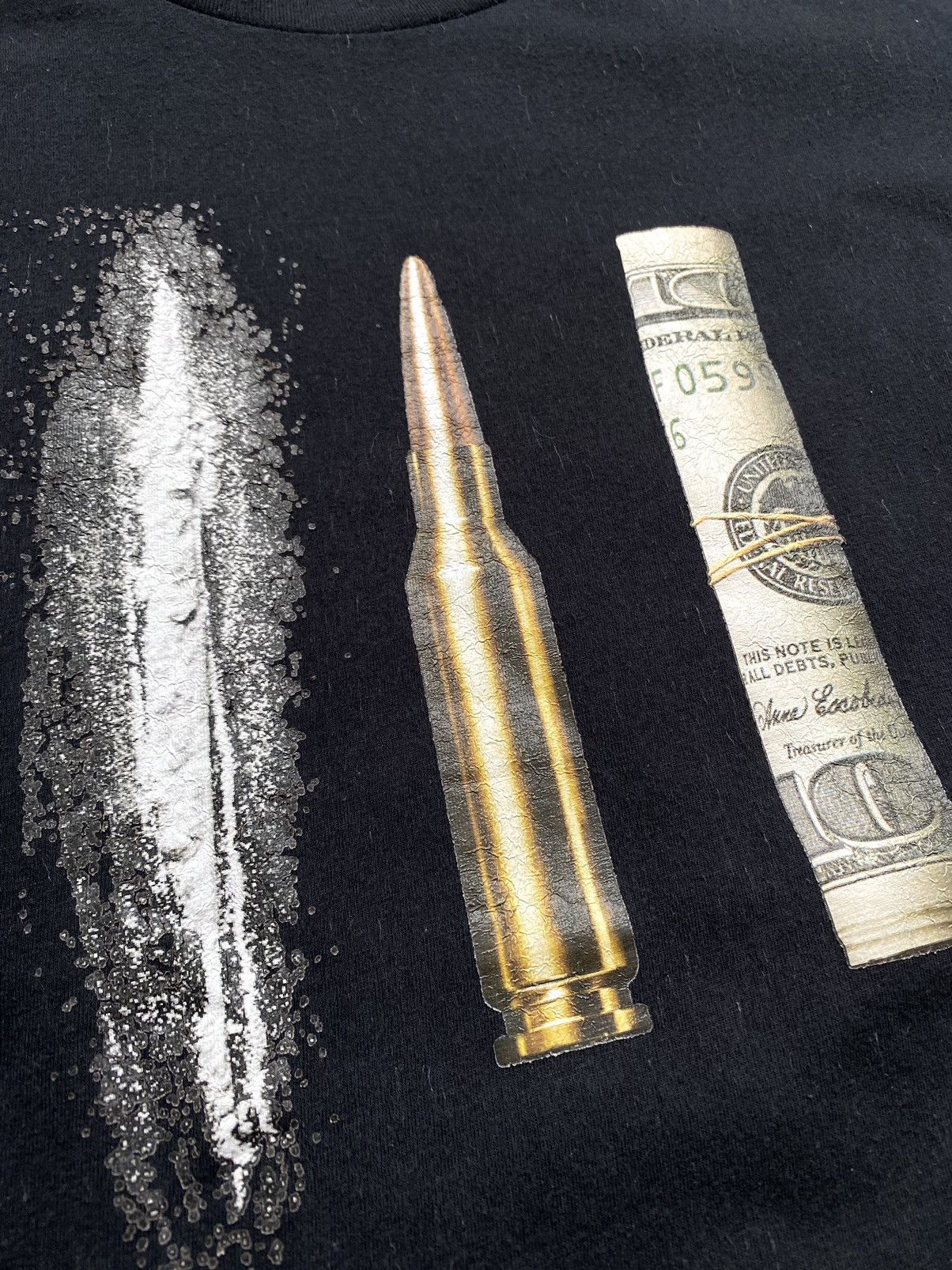 Vintage Vintage Weapons Cocaine Pablo Escobar T Shirt Mafia Size US M / EU 48-50 / 2 - 3 Thumbnail
