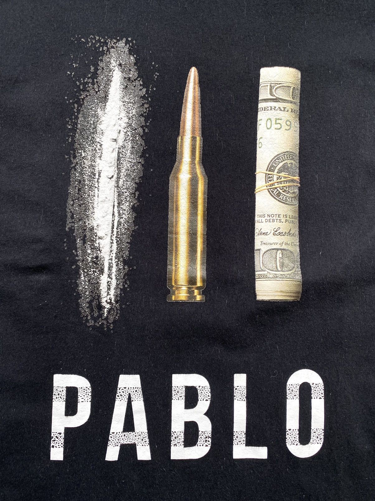 Vintage Vintage Weapons Cocaine Pablo Escobar T Shirt Mafia Size US M / EU 48-50 / 2 - 2 Thumbnail