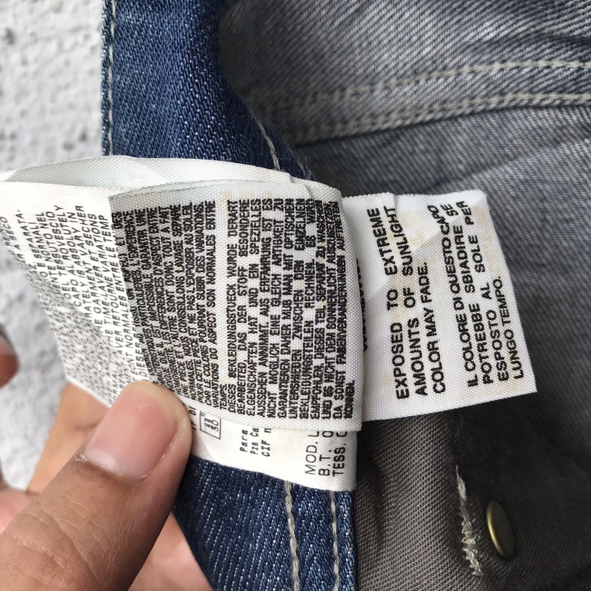 Diesel Vintage Diesel Denim Italy Distressed Jeans Pants Size US 33 - 17 Thumbnail