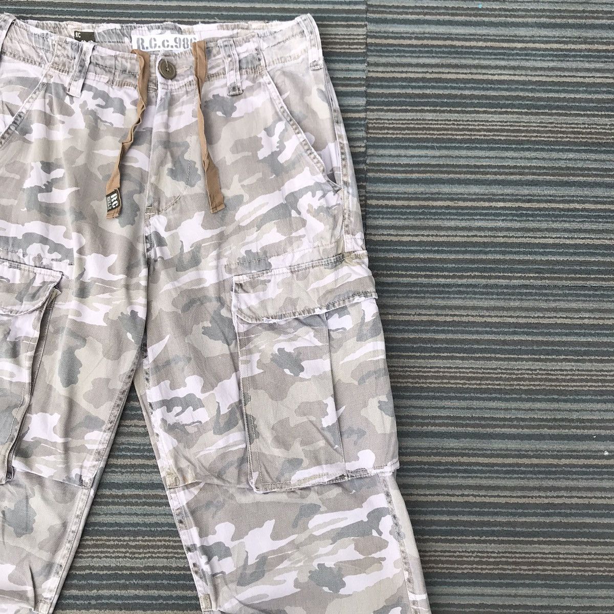 Real Crush Clothing Camo Japanese Multipocket Cargo Pants