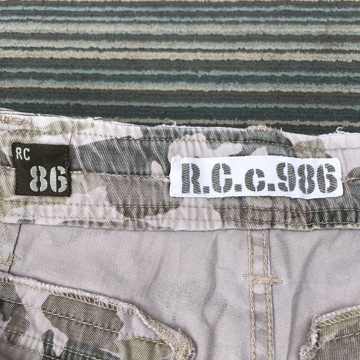 Real Crush Clothing Camo Japanese Multipocket Cargo Pants