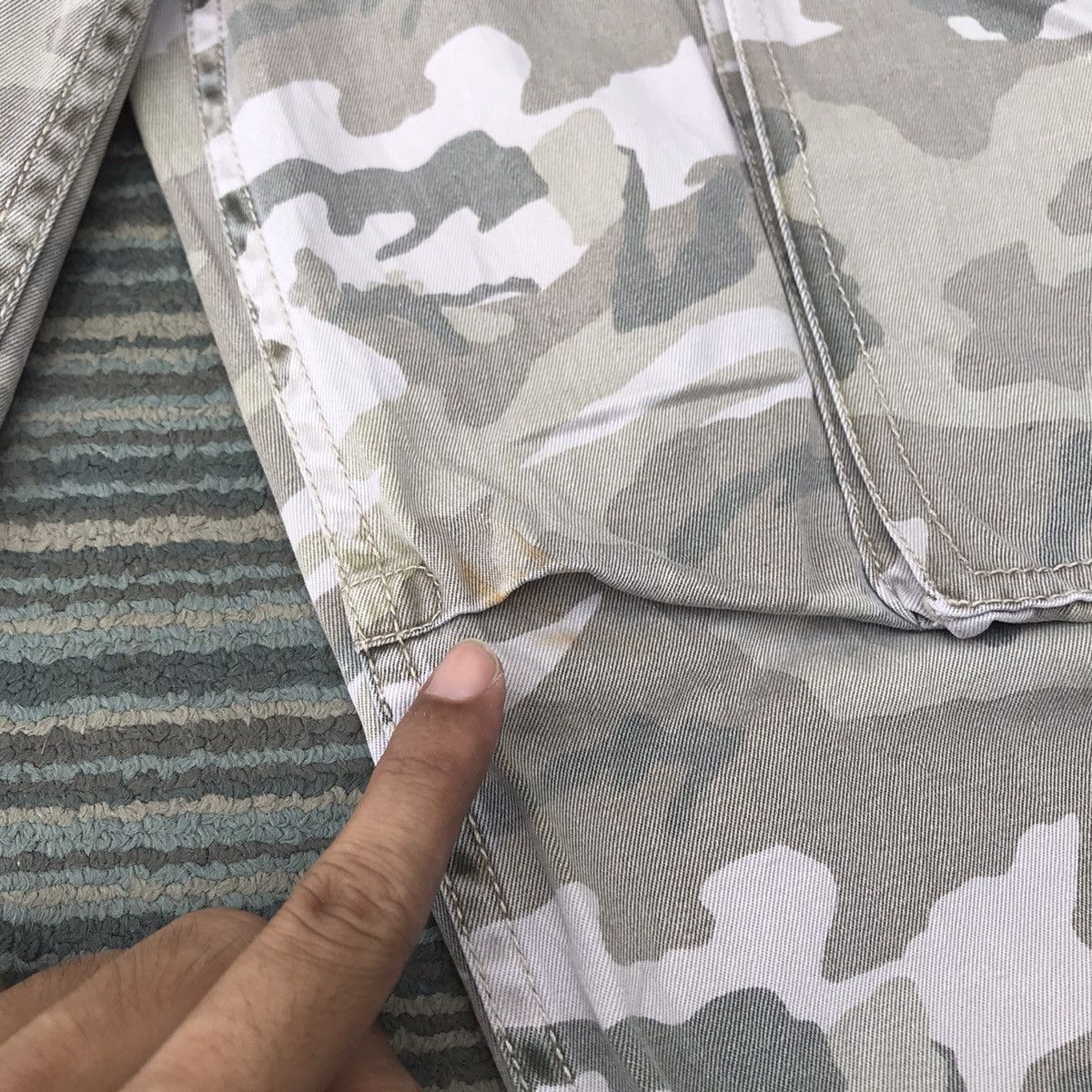 Real Crush Clothing Camo Japanese Multipocket Cargo Pants