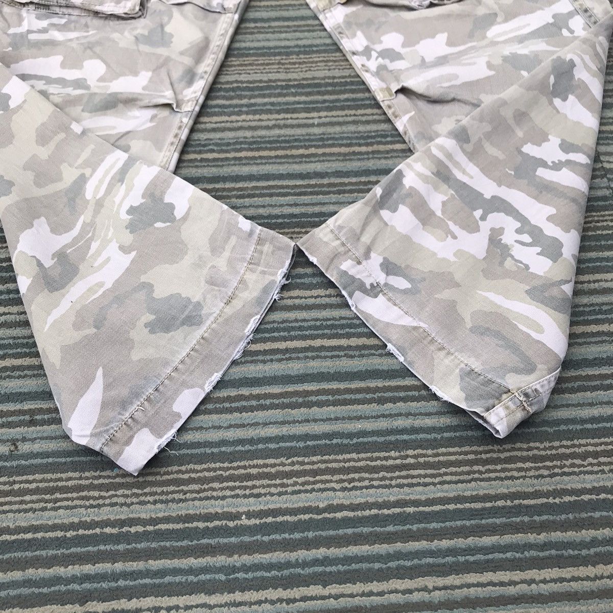 Real Crush Clothing Camo Japanese Multipocket Cargo Pants