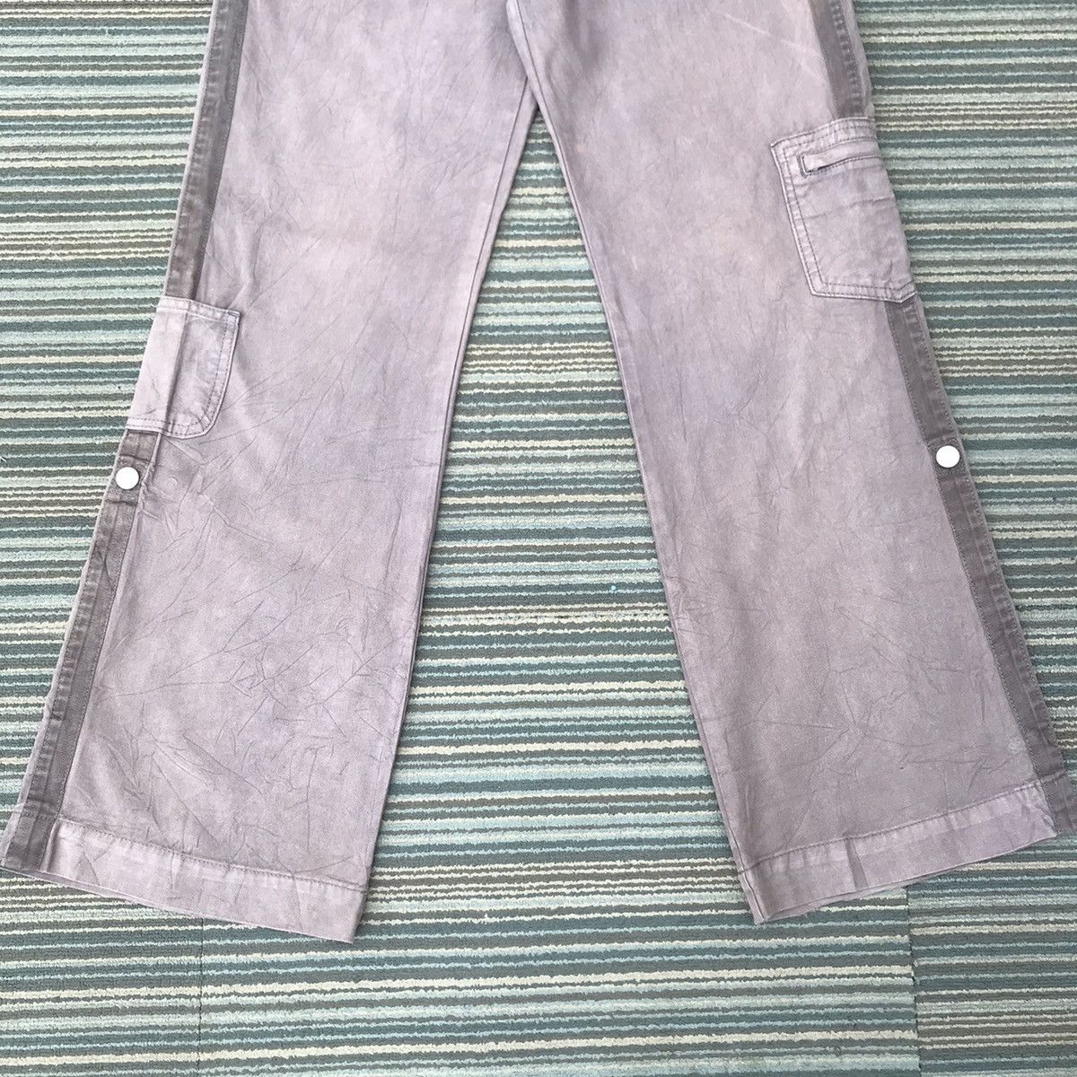 Japanese Brand Vintage Asrabbit Trousers Wide Leg Utility Cargo Pants Size US 31 - 3 Thumbnail