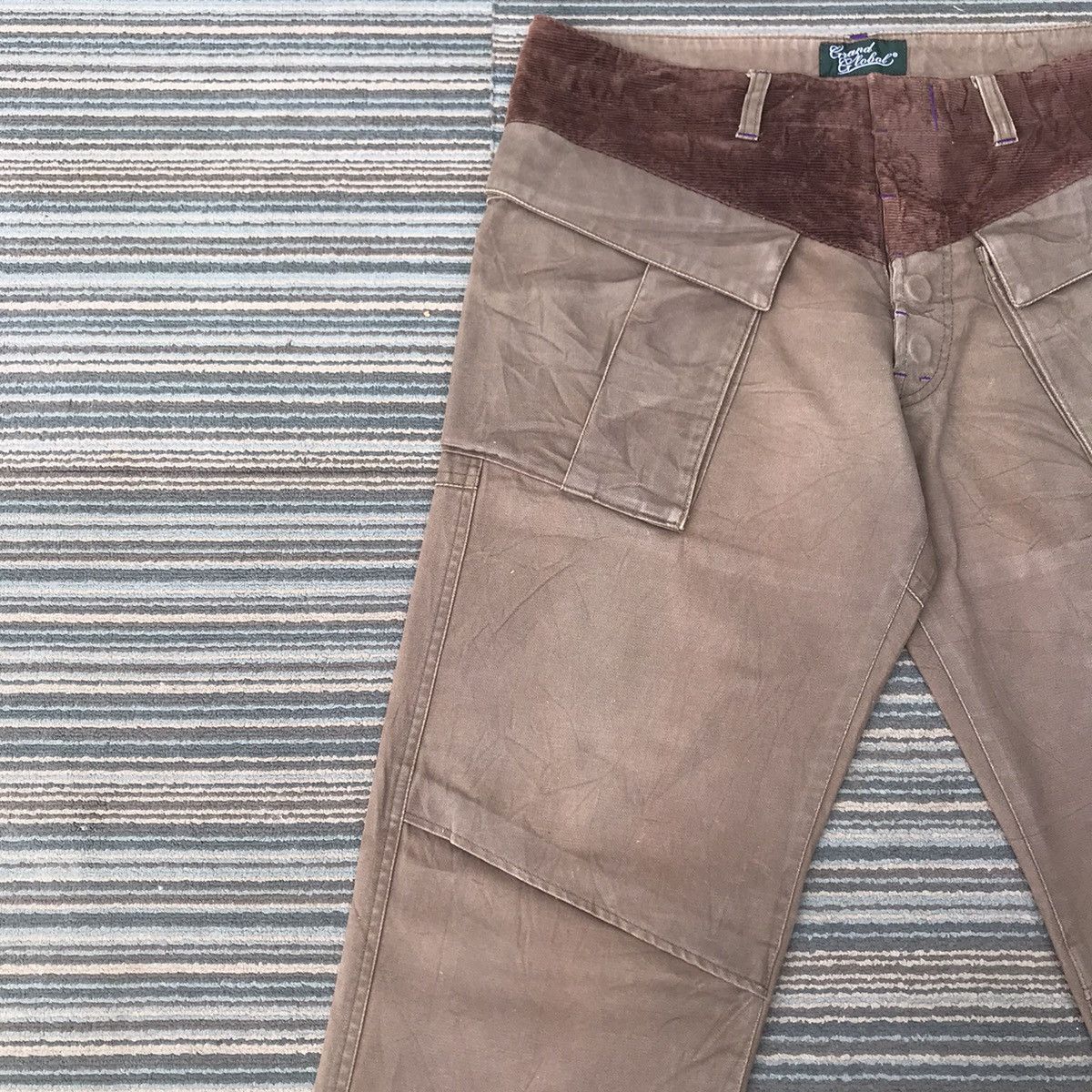 Japanese Brand 💥Vintage Grand Global Japan Big Pocket Trousers Pants Size US 35 - 4 Thumbnail