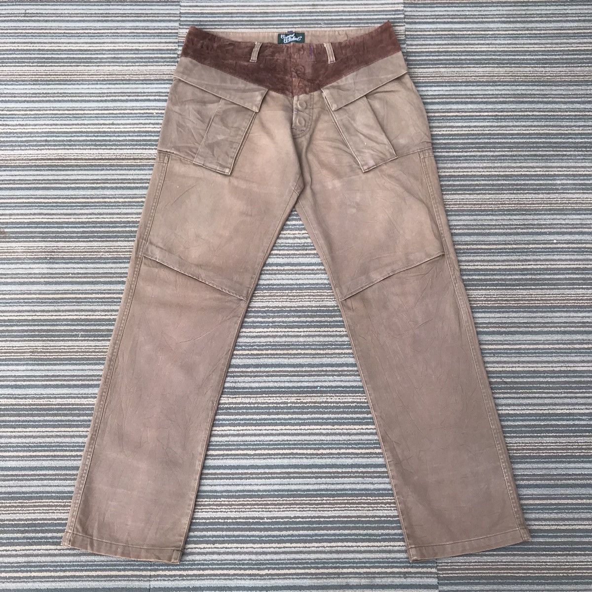 Japanese Brand 💥Vintage Grand Global Japan Big Pocket Trousers Pants Size US 35 - 1 Thumbnail