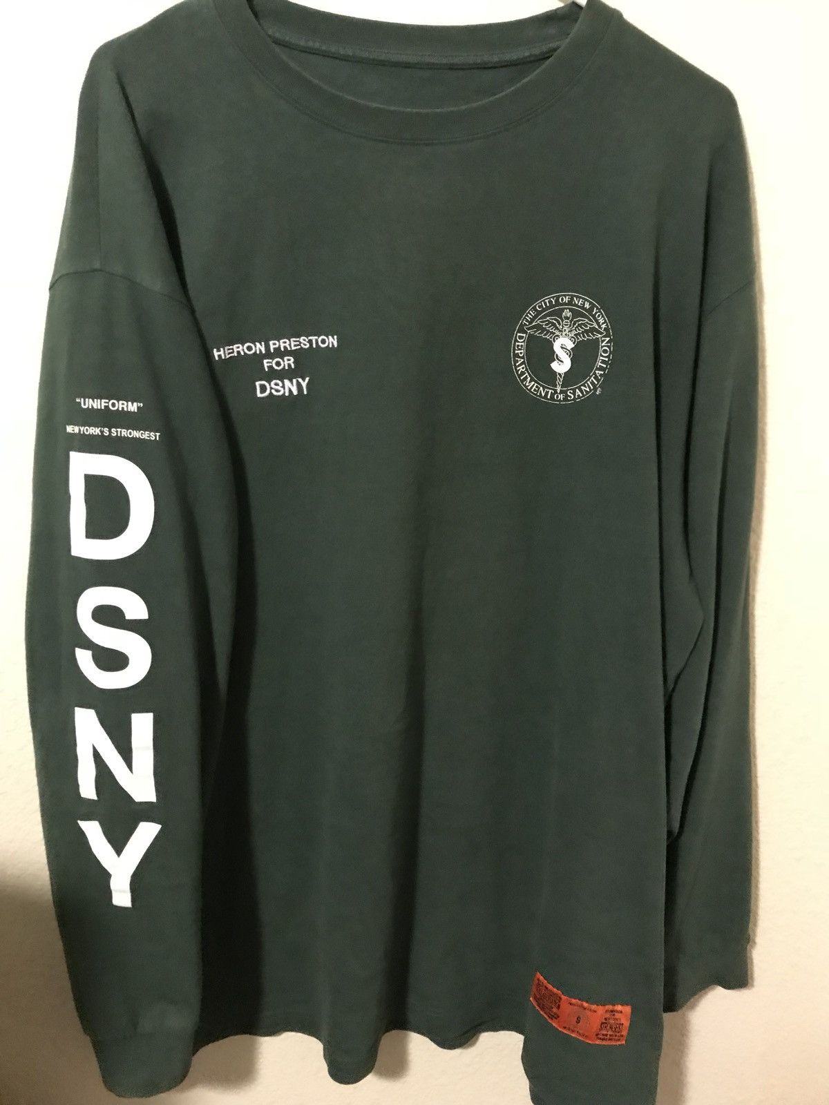 heron preston DSNY JERSEY LONG TEE ロンT M