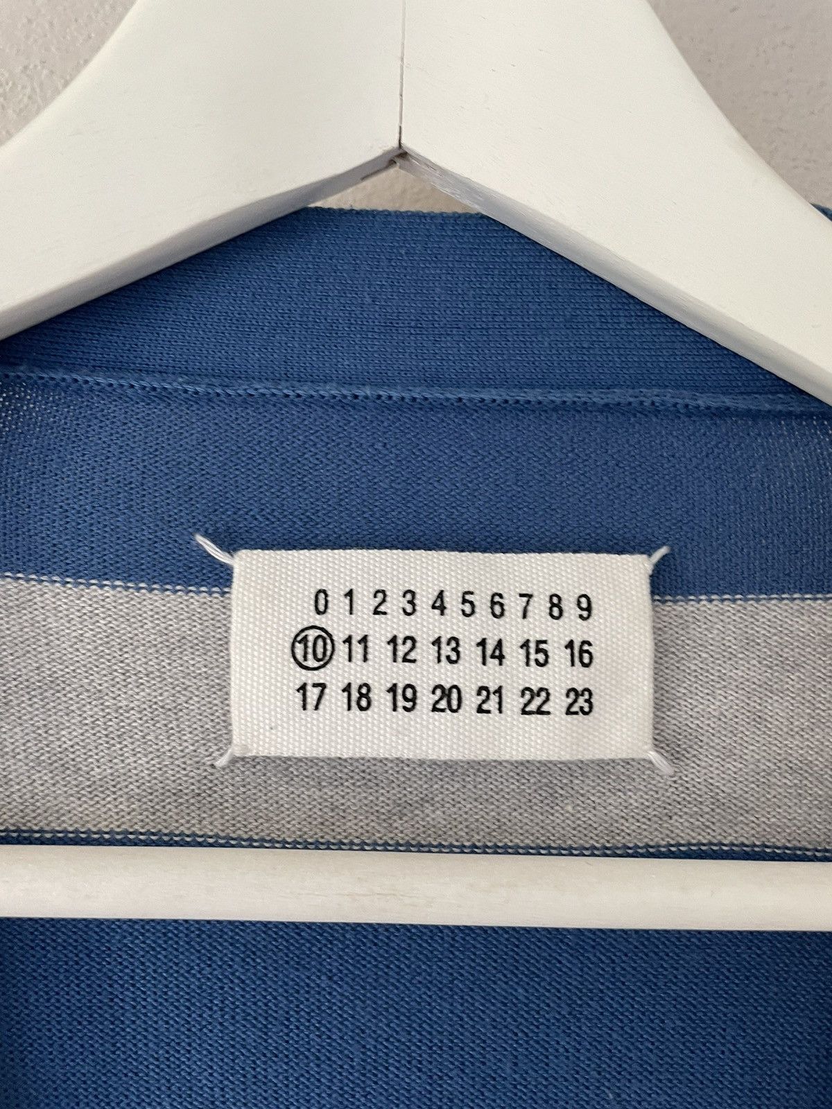 Maison Margiela Blue/Grey Striped Button-Up Cardigan Size US L / EU 52-54 / 3 - 5 Thumbnail