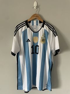 Messi Argentina 2011 2012 FRIENDLY Away Soccer Jersey Shirt L SKU# V88 –  foreversoccerjerseys