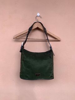 OLD-TIME] Early second-hand old bags Italian-made PRADA leather shoulder bag  - Shop OLD-TIME Vintage & Classic & Deco Messenger Bags & Sling Bags -  Pinkoi
