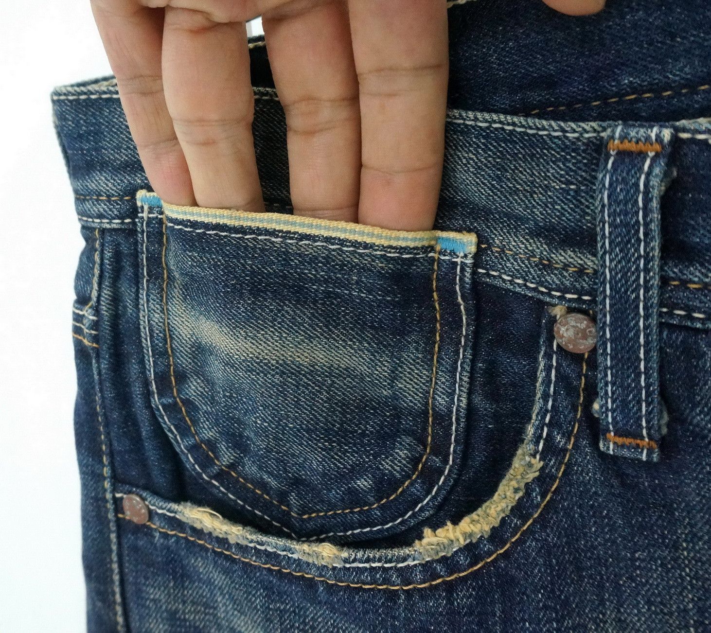 Levi's Rare Vtg 🔥 Japan Levi's LV807 Selvedge Flared Jeans LF9 Size US 30 / EU 46 - 8 Thumbnail