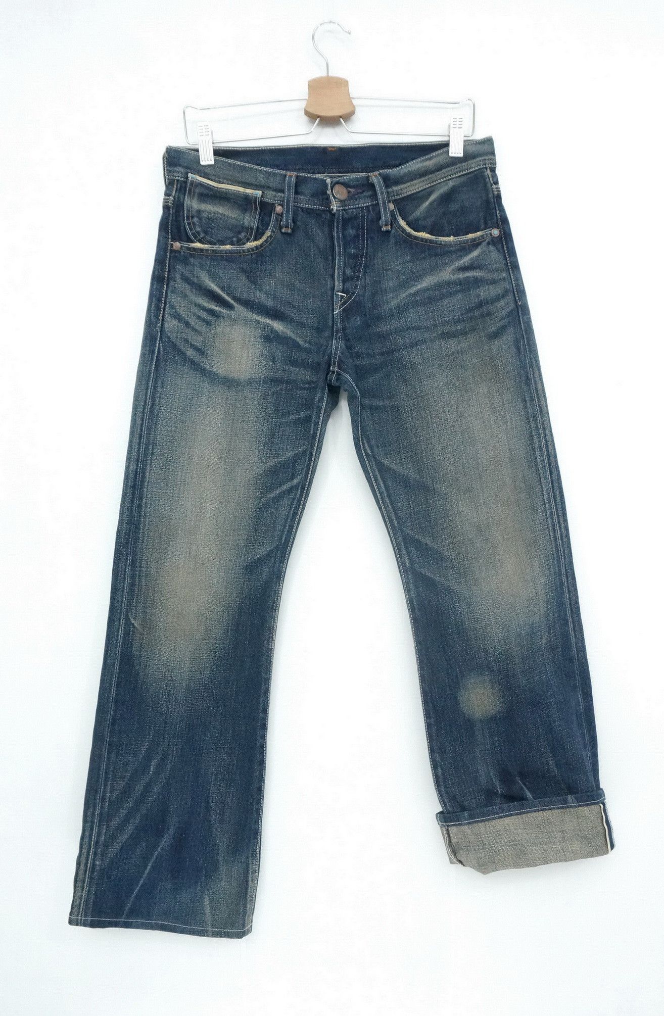 Levi's Rare Vtg 🔥 Japan Levi's LV807 Selvedge Flared Jeans LF9 Size US 30 / EU 46 - 2 Thumbnail