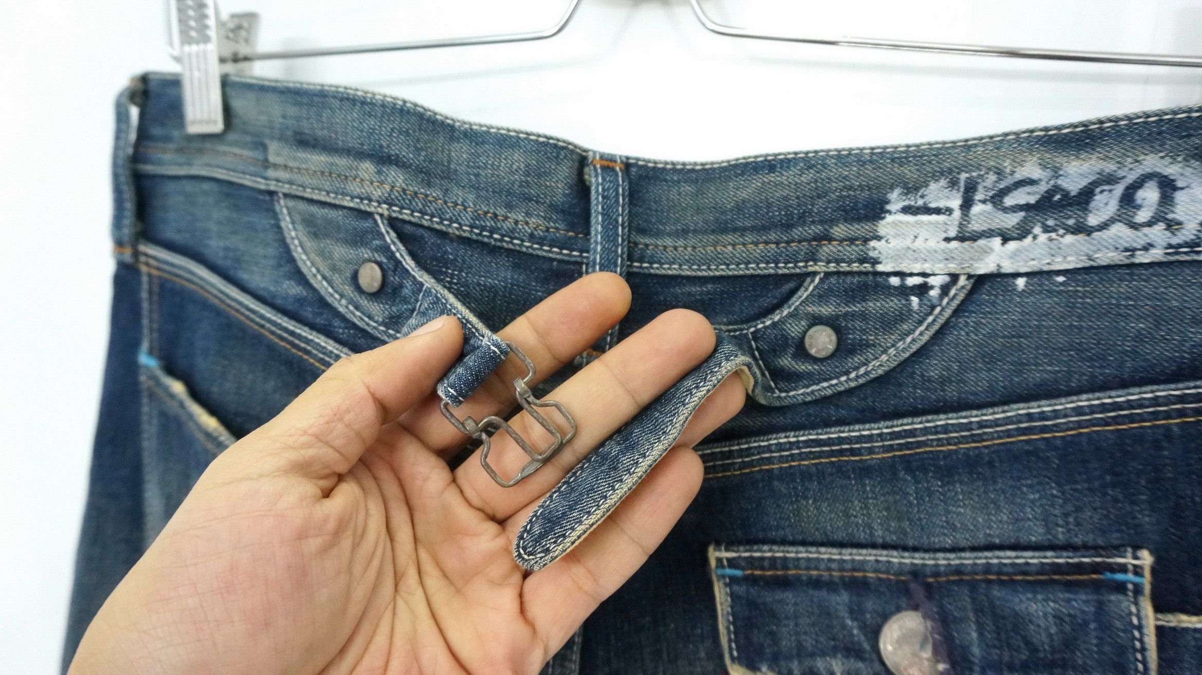 Levi's Rare Vtg 🔥 Japan Levi's LV807 Selvedge Flared Jeans LF9 Size US 30 / EU 46 - 10 Thumbnail