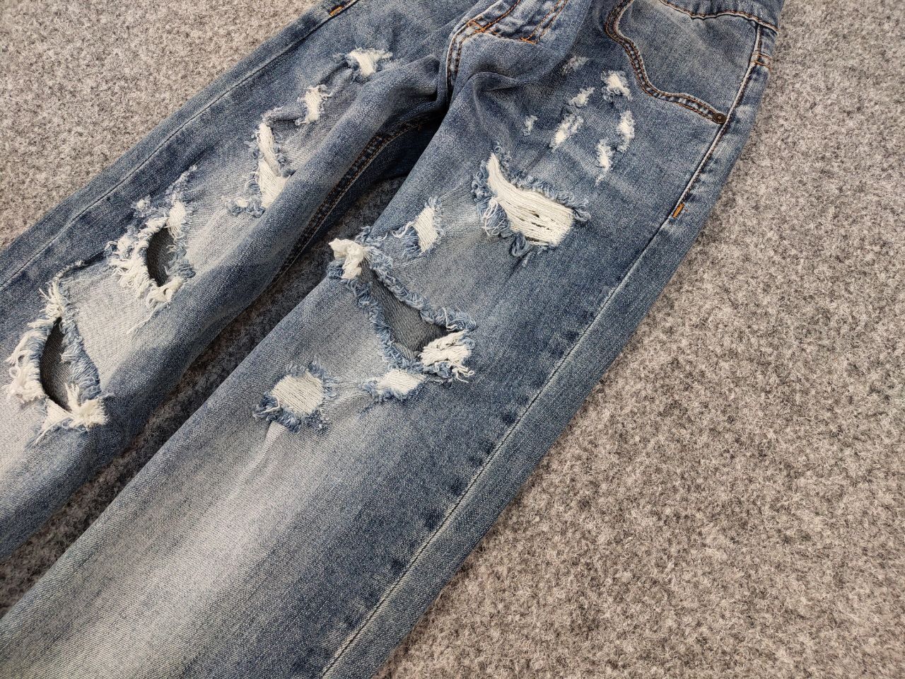 Von Dutch Vintage 90's Von Dutch Kustom Made Distressed Denim Jeans Size US 34 / EU 50 - 10 Thumbnail