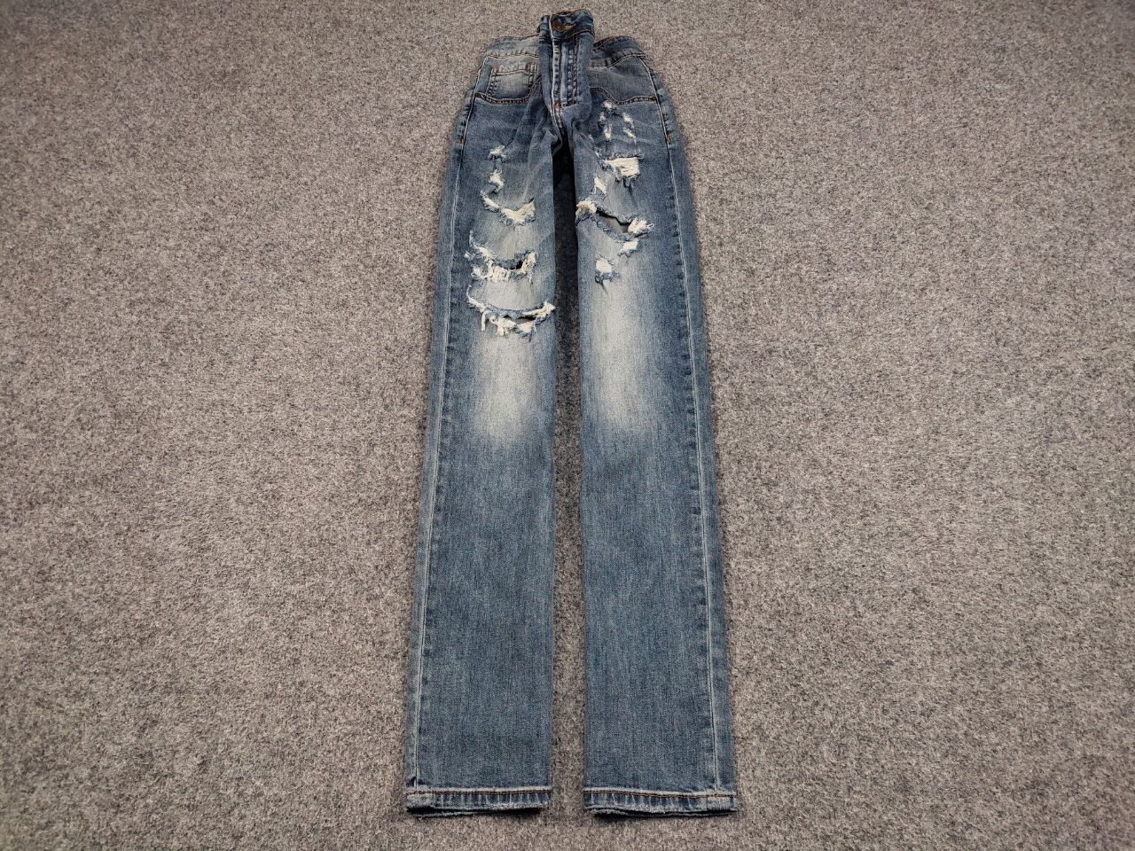 Von Dutch Vintage 90's Von Dutch Kustom Made Distressed Denim Jeans Size US 34 / EU 50 - 3 Thumbnail