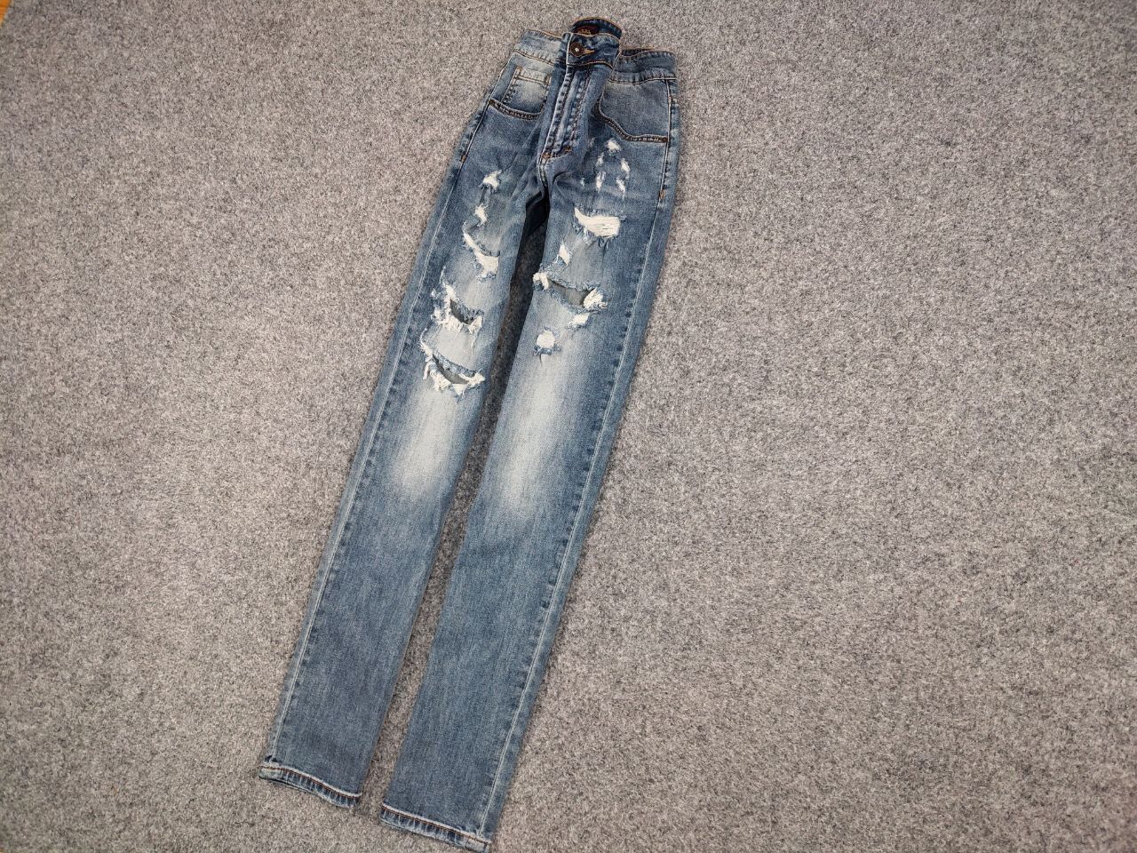 Von Dutch Vintage 90's Von Dutch Kustom Made Distressed Denim Jeans Size US 34 / EU 50 - 4 Thumbnail