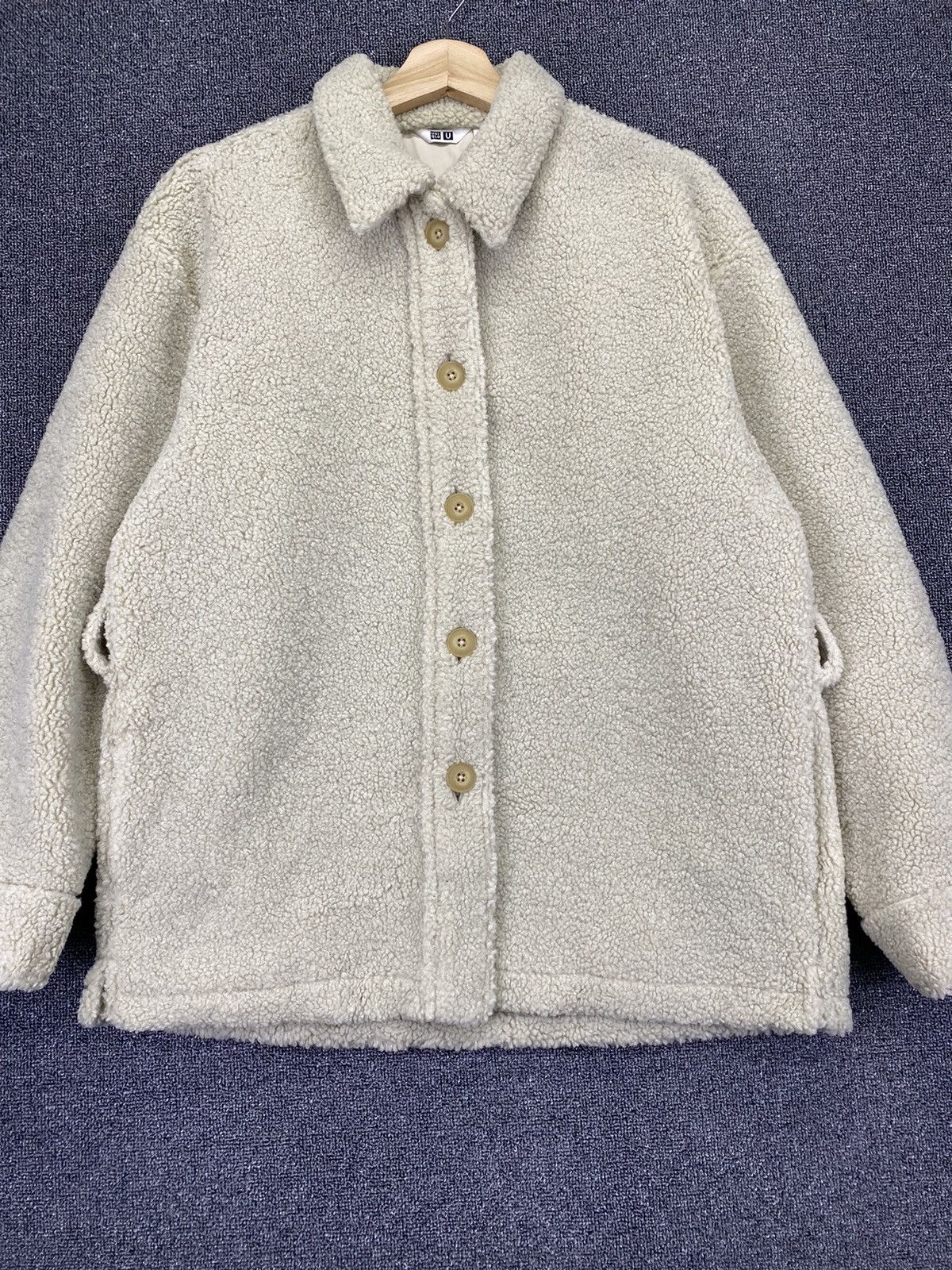 Lemaire × Uniqlo Lemaire x Uniqlo Faux Fur Fleece Sherpa Jacket Cardigan Size M / US 6-8 / IT 42-44 - 2 Thumbnail