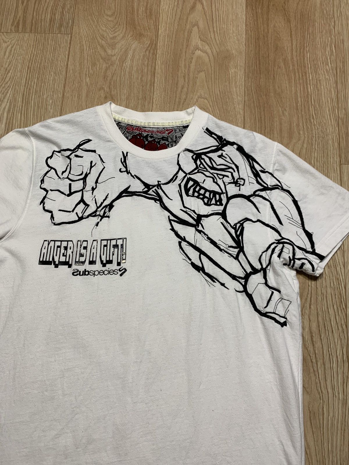 Designer × Vintage SubSpecies Anger is a Gift Evolution Revolution T-Shirt Size US M / EU 48-50 / 2 - 5 Thumbnail