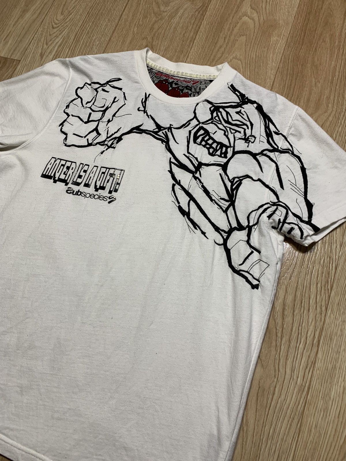 Designer × Vintage SubSpecies Anger is a Gift Evolution Revolution T-Shirt Size US M / EU 48-50 / 2 - 2 Thumbnail