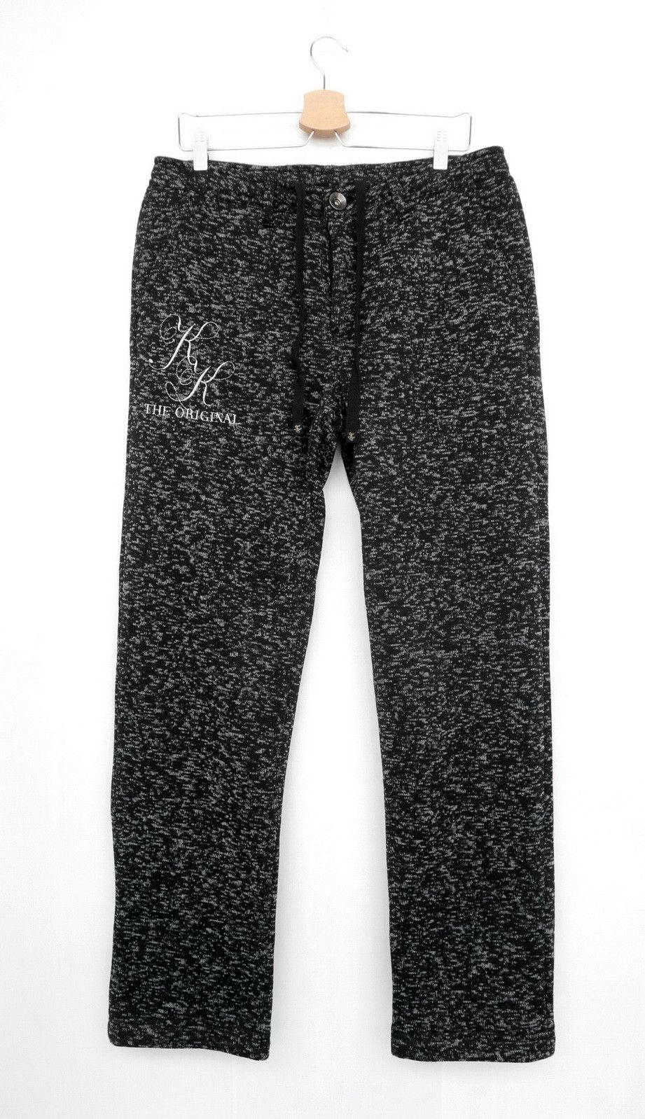 Karl Kani Rare 🔥 KARL KANI Drawstring Thick Polyester Pants Size US 35 - 1 Thumbnail