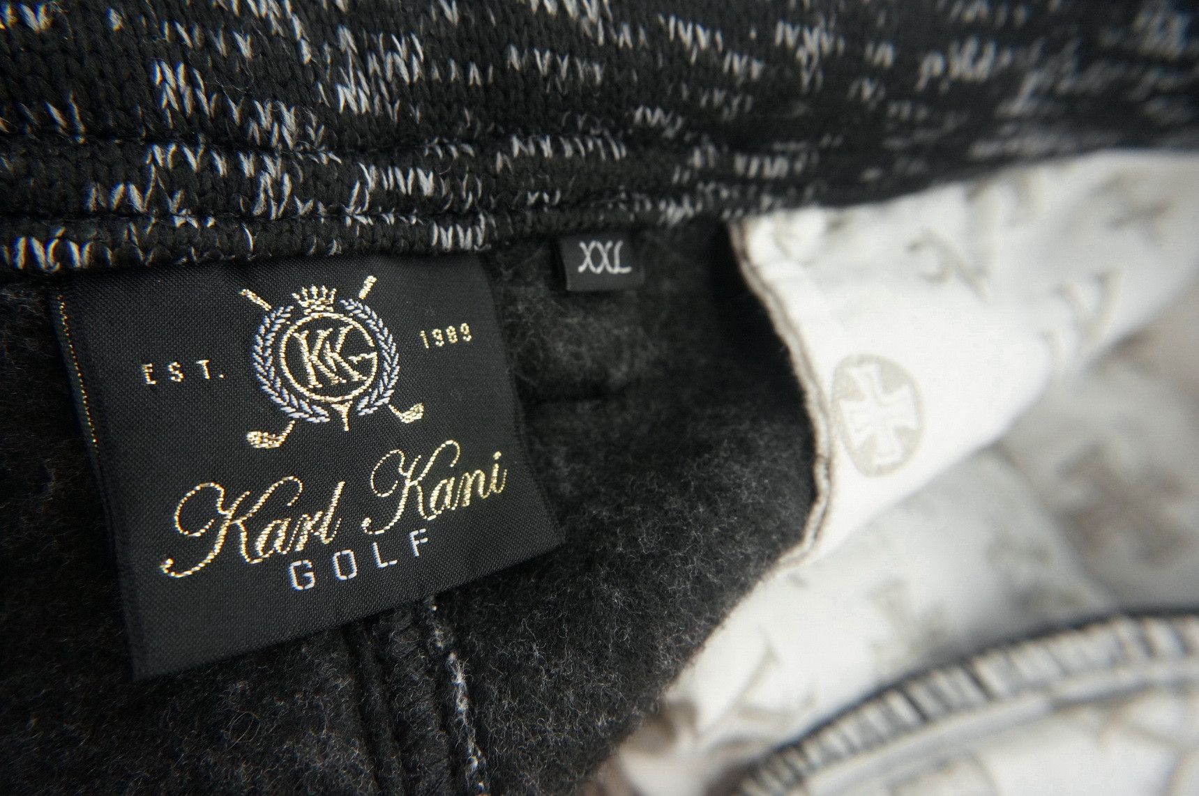 Karl Kani Rare 🔥 KARL KANI Drawstring Thick Polyester Pants Size US 35 - 18 Thumbnail