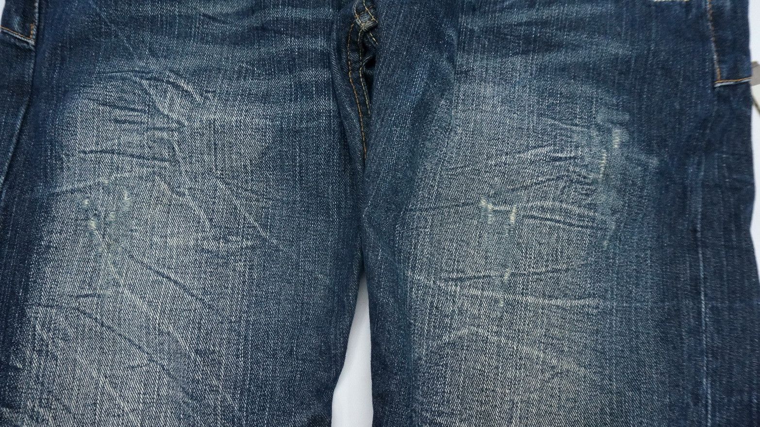 Handmade 🔥 Dope DOMINATE Japan Double Waist Distressed Jeans Size US 32 / EU 48 - 17 Thumbnail
