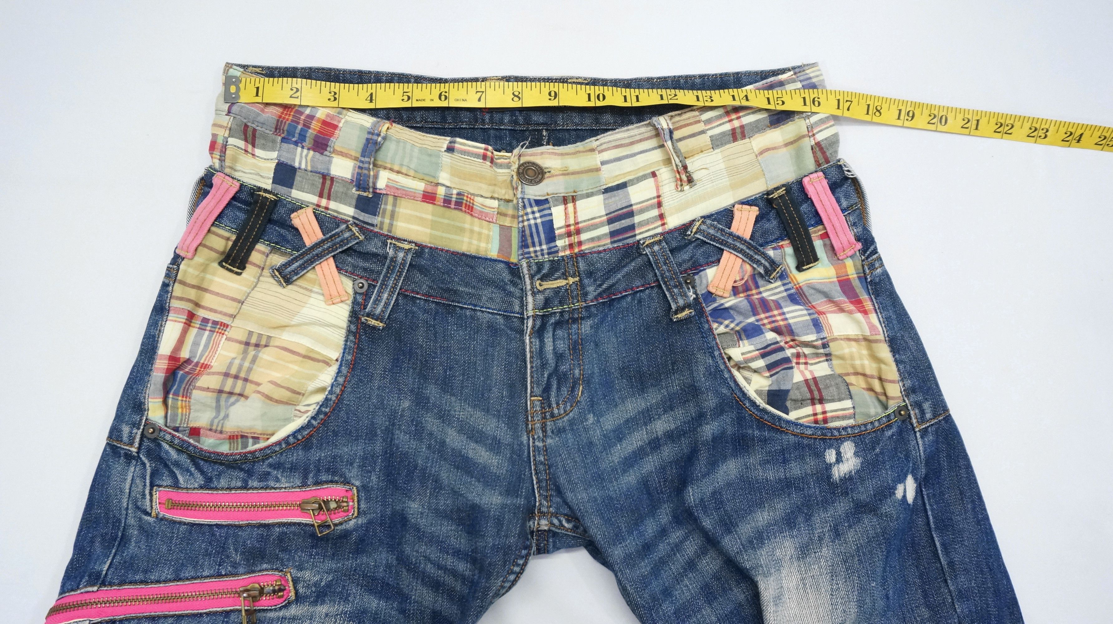 Vintage Fire 🔥 Handcraft DOMINATE Double Waist Japanese Jeans Size US 32 / EU 48 - 16 Thumbnail