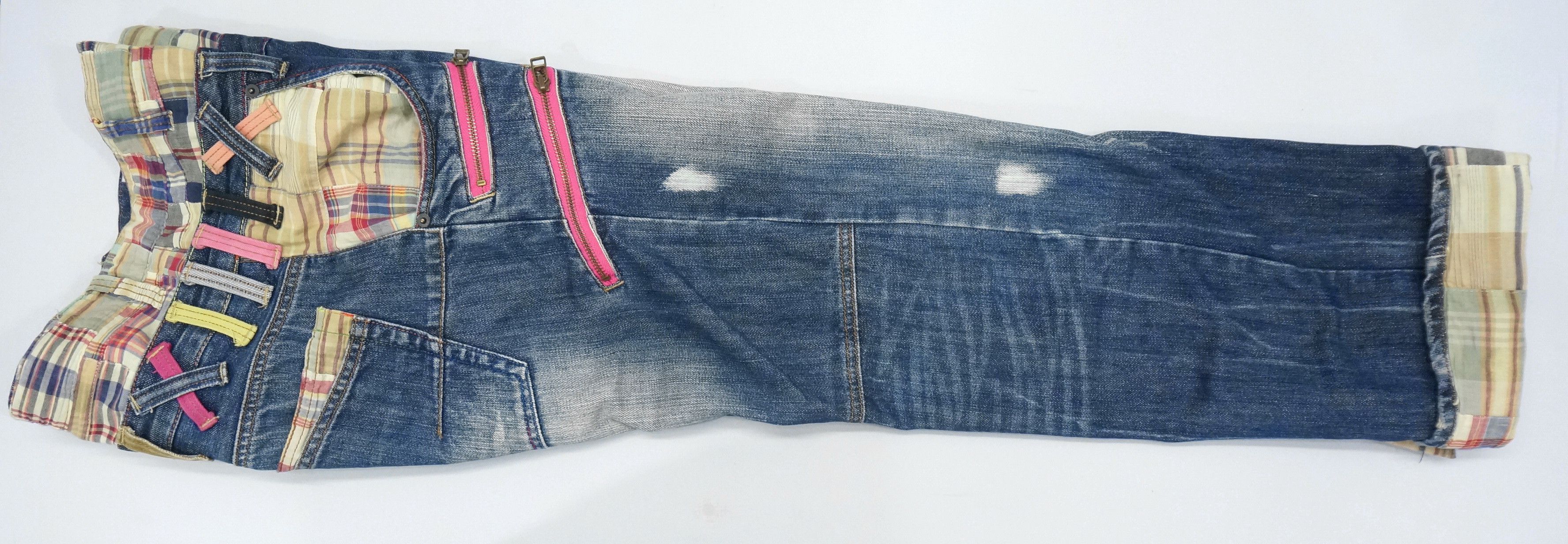 Vintage Fire 🔥 Handcraft DOMINATE Double Waist Japanese Jeans Size US 32 / EU 48 - 14 Thumbnail