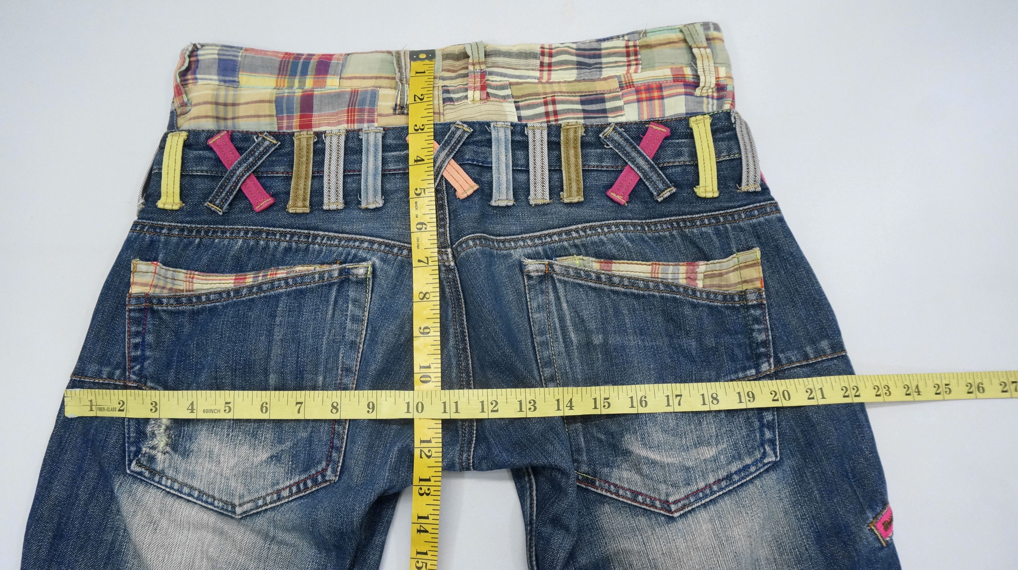 Vintage Fire 🔥 Handcraft DOMINATE Double Waist Japanese Jeans Size US 32 / EU 48 - 20 Thumbnail
