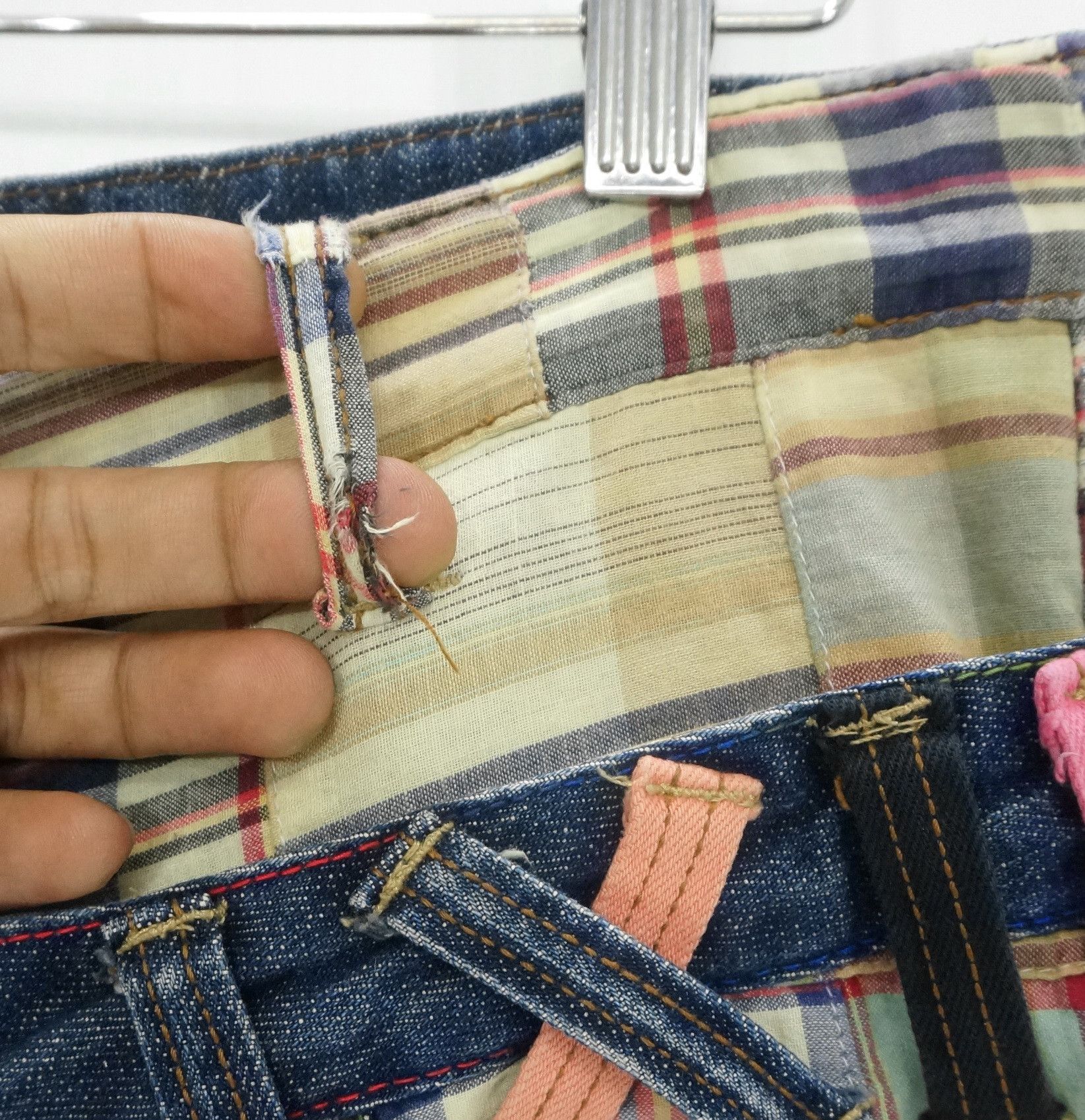 Vintage Fire 🔥 Handcraft DOMINATE Double Waist Japanese Jeans Size US 32 / EU 48 - 8 Thumbnail