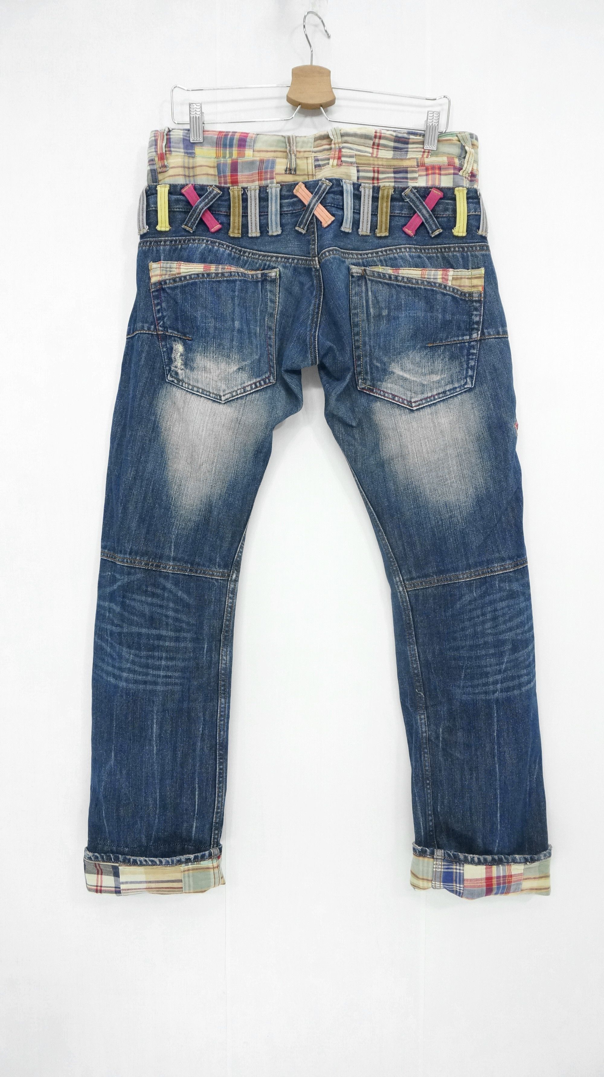 Vintage Fire 🔥 Handcraft DOMINATE Double Waist Japanese Jeans Size US 32 / EU 48 - 1 Thumbnail