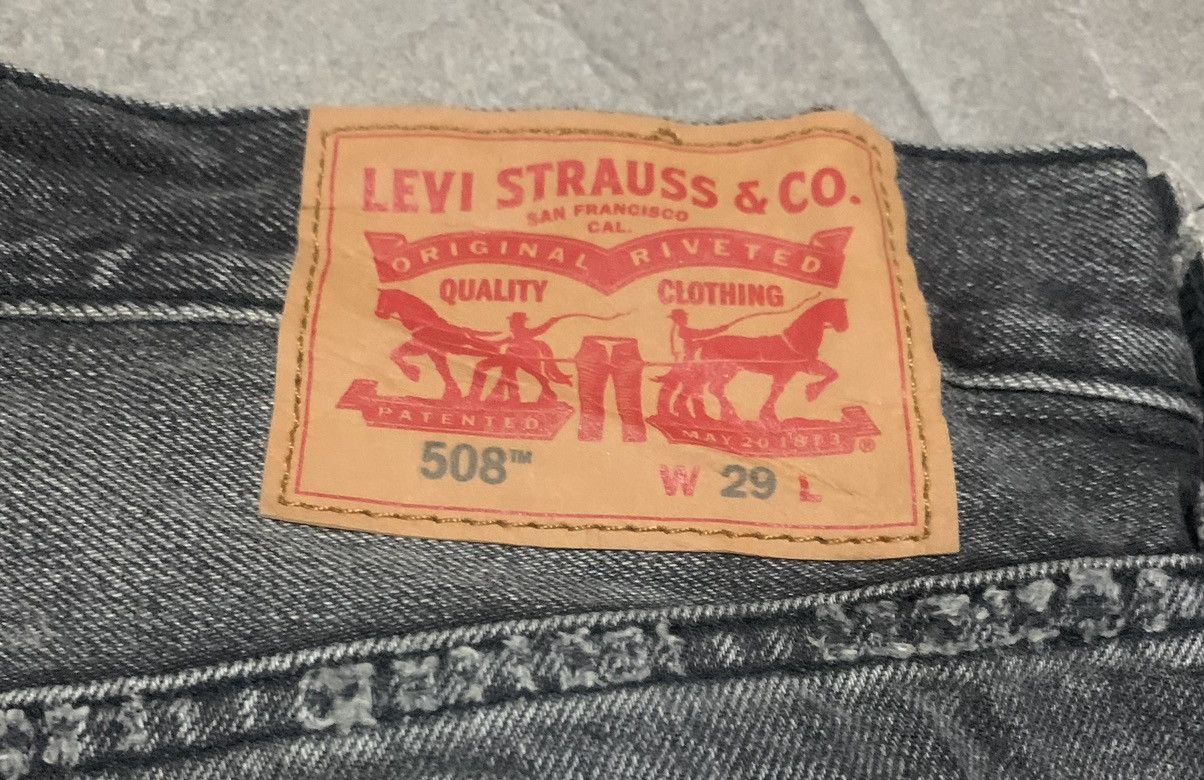 Levi's Vintage Levis 508 Faded Black Jeans Distressed Style Size US 31 - 8 Thumbnail